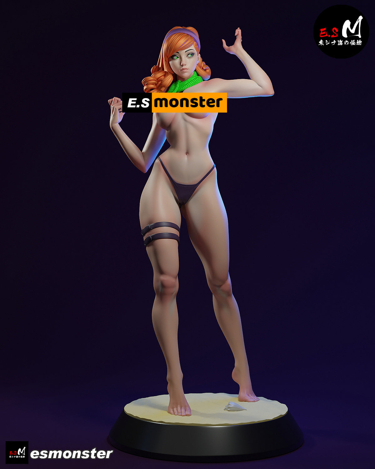 Daphne Snorkel Style Scooby-Doo Cartoon Unpainted Resin Garage Kit (1/6-1/12)
