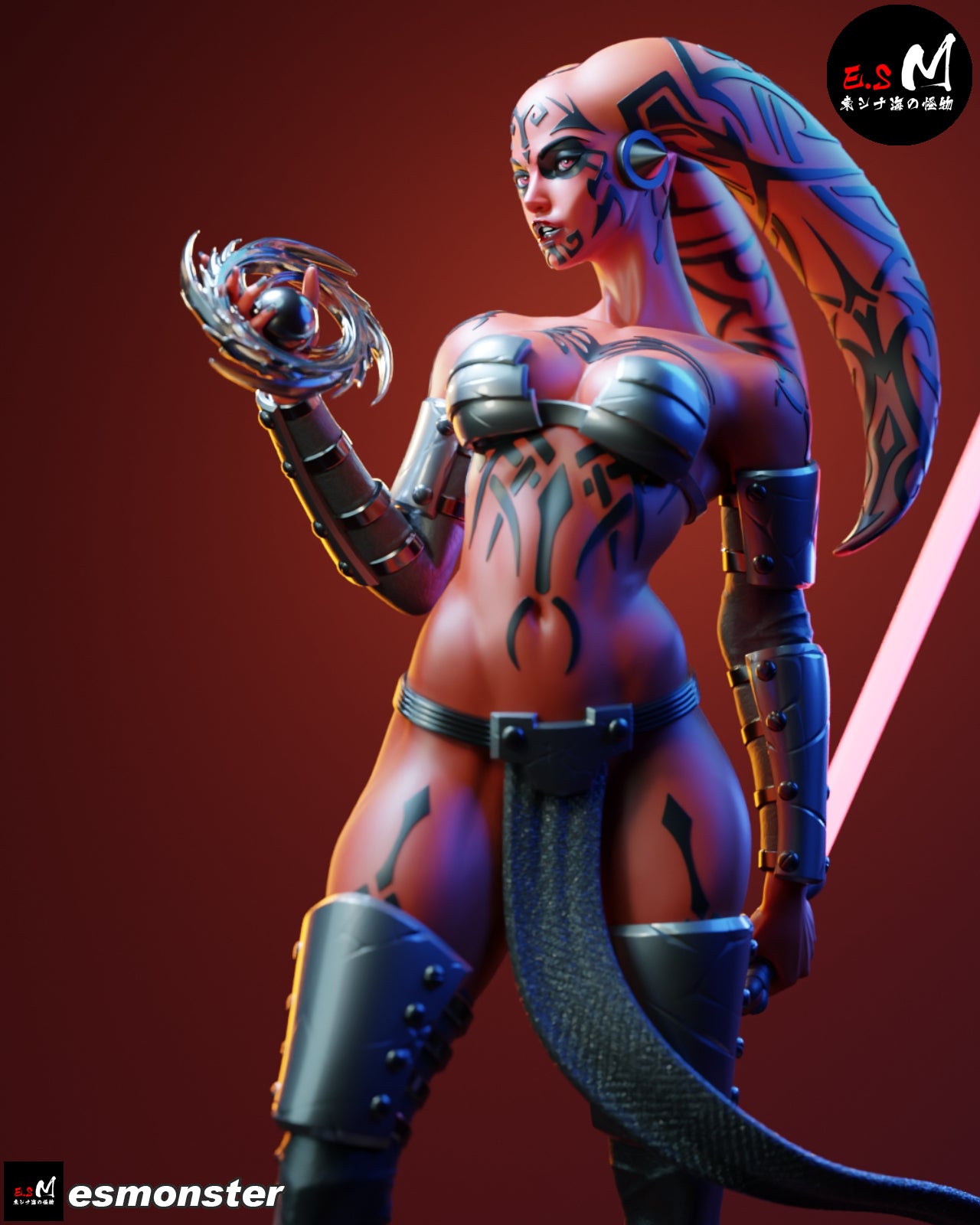 Commanding Darth Talon Style Star Wars Unpainted Resin Garage Kit (1/6-1/12)