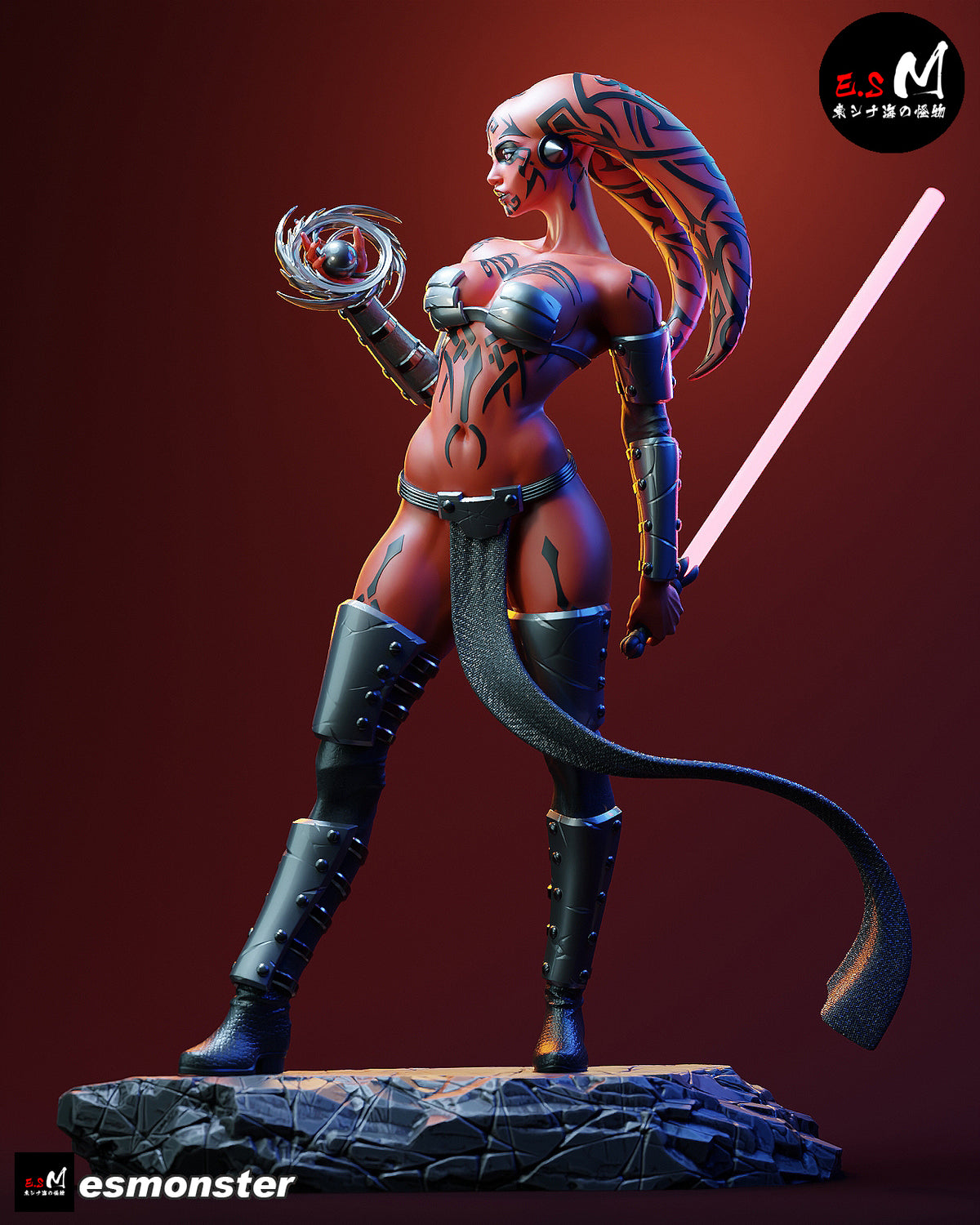 Commanding Darth Talon Style Star Wars Unpainted Resin Garage Kit (1/6-1/12)