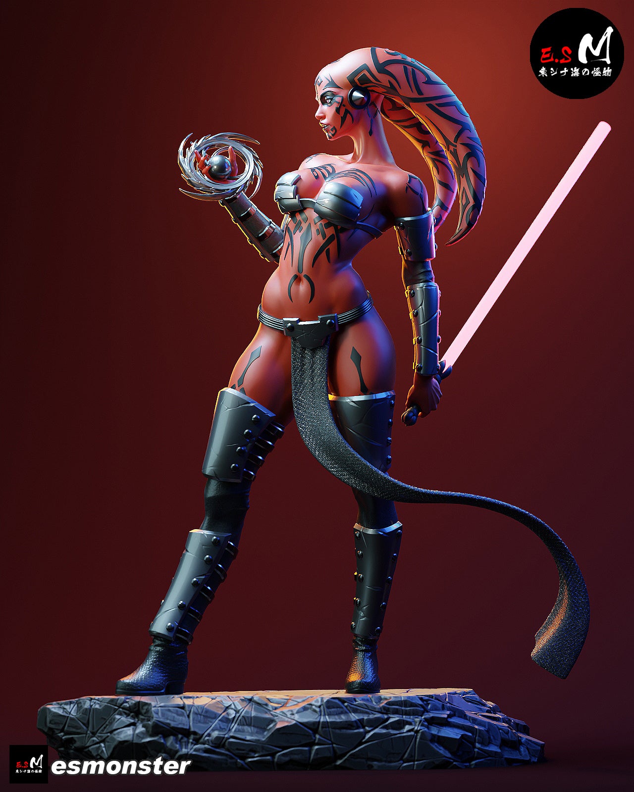 Commanding Darth Talon Style Star Wars Unpainted Resin Garage Kit (1/6-1/12)