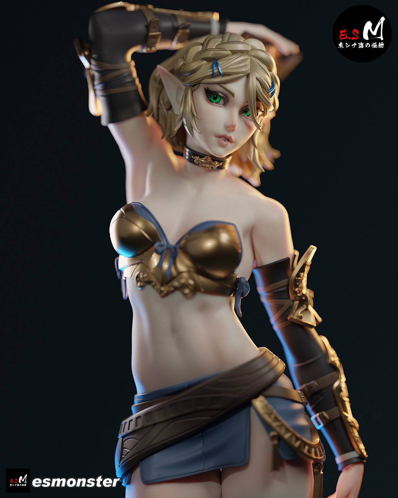 Alluring Zelda Style Zelda Unpainted Resin Garage Model Kit (1/6-1/12)