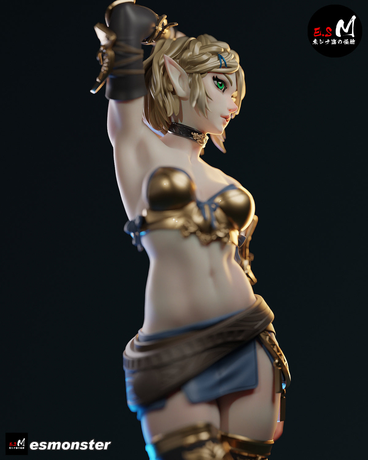 Alluring Zelda Style Zelda Unpainted Resin Garage Model Kit (1/6-1/12)