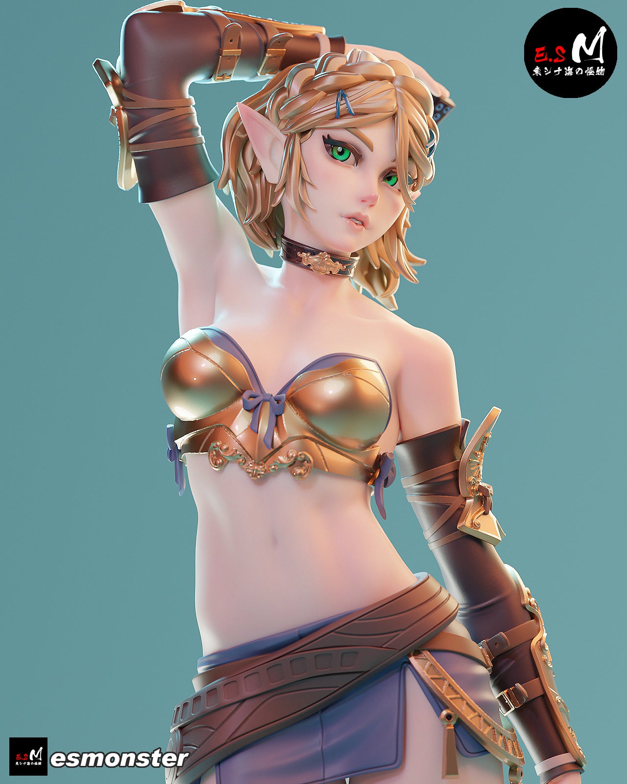 Alluring Zelda Style Zelda Unpainted Resin Garage Model Kit (1/6-1/12)