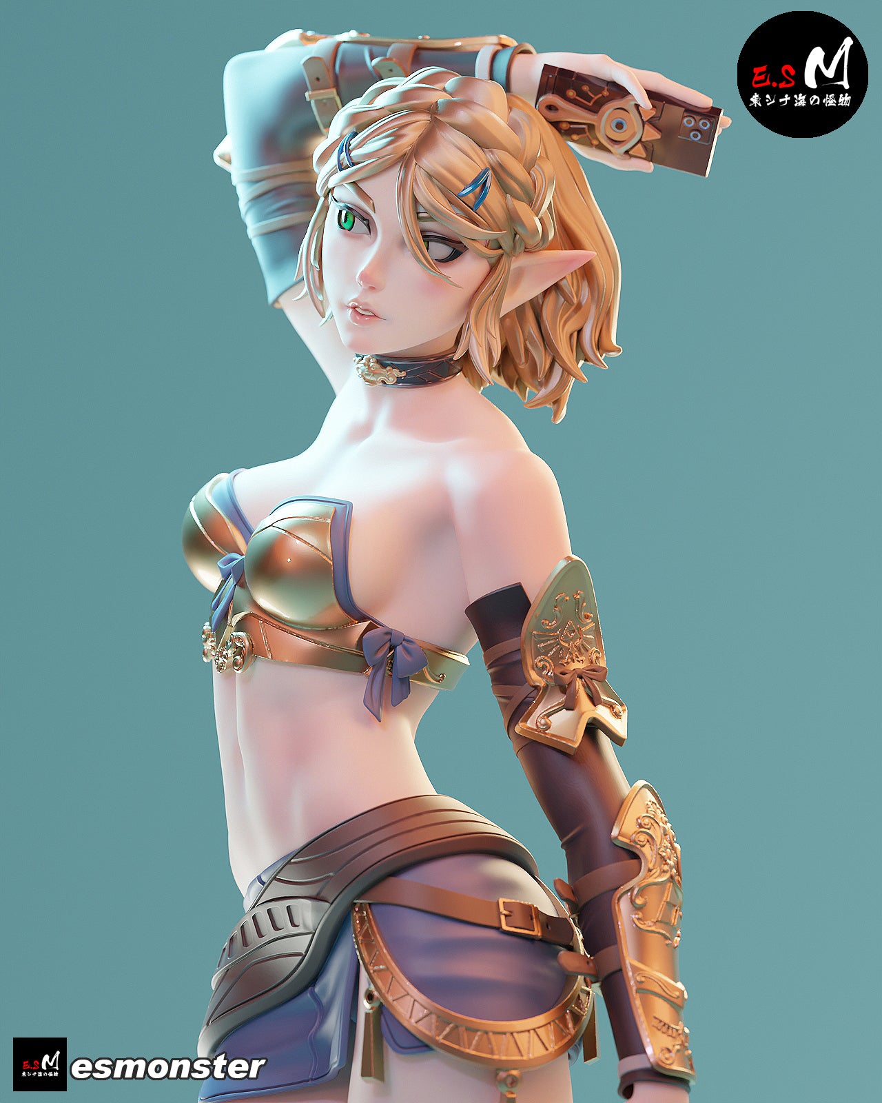 Alluring Zelda Style Zelda Unpainted Resin Garage Model Kit (1/6-1/12)
