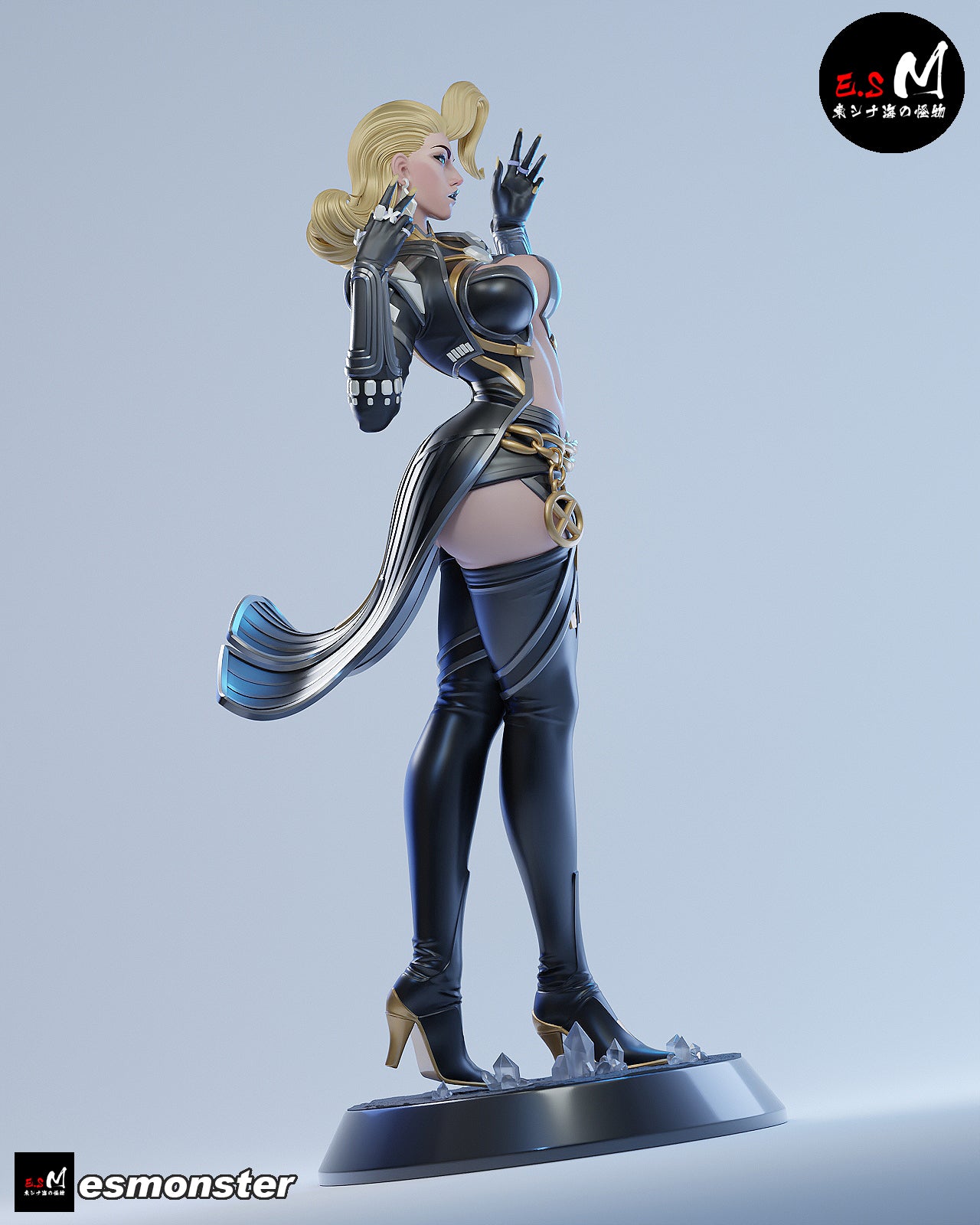 Emma Frost Attack Style X-Men Unpainted Resin Garage Model Kit (1/6-1/12)
