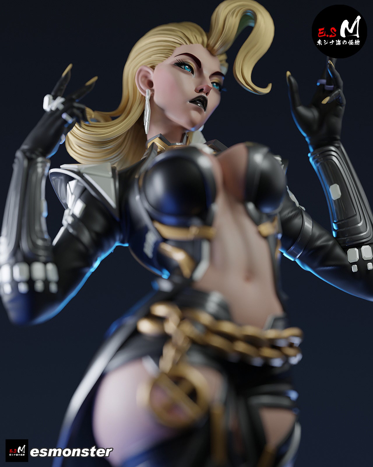 Emma Frost Attack Style X-Men Unpainted Resin Garage Model Kit (1/6-1/12)