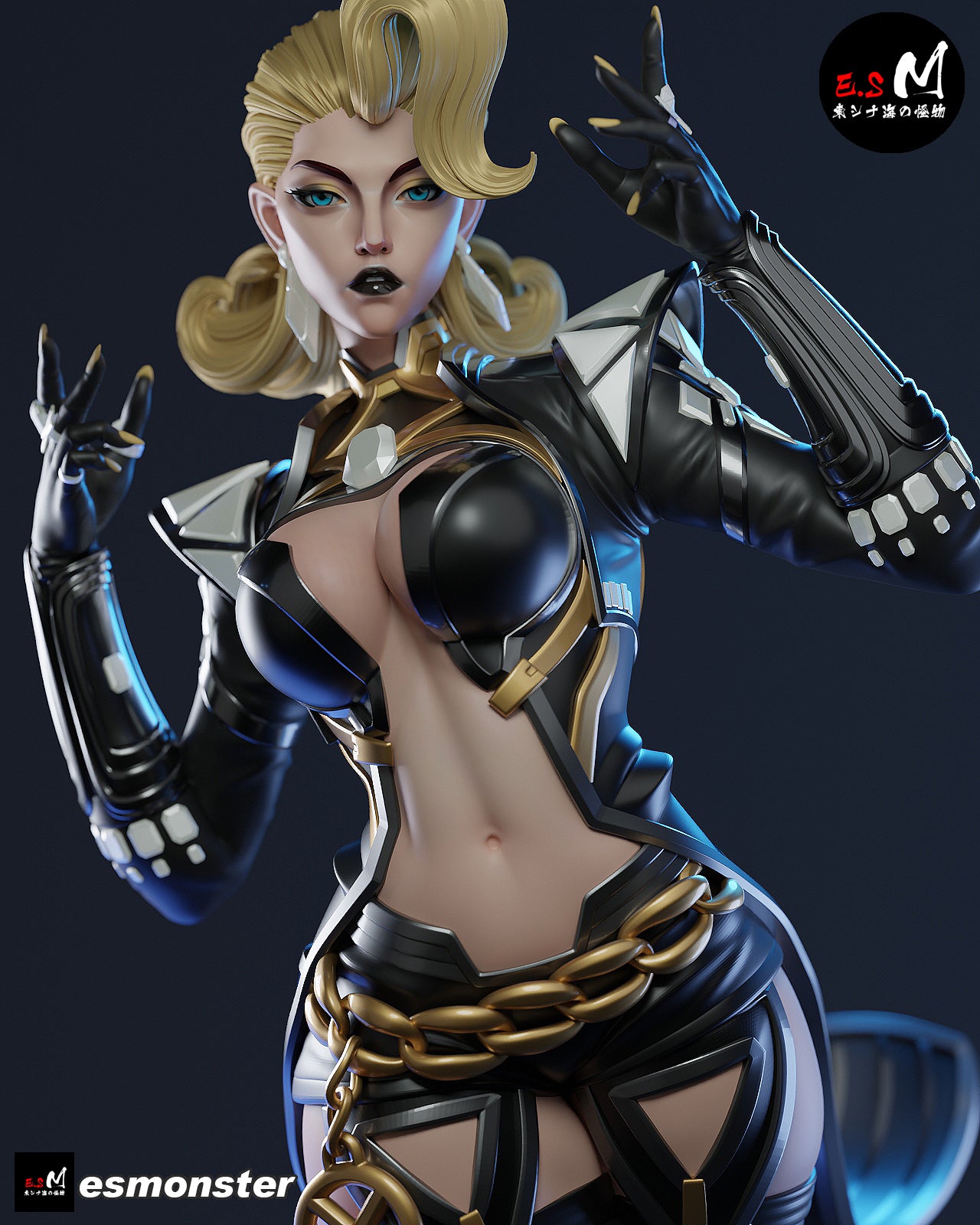 Emma Frost Attack Style X-Men Unpainted Resin Garage Model Kit (1/6-1/12)