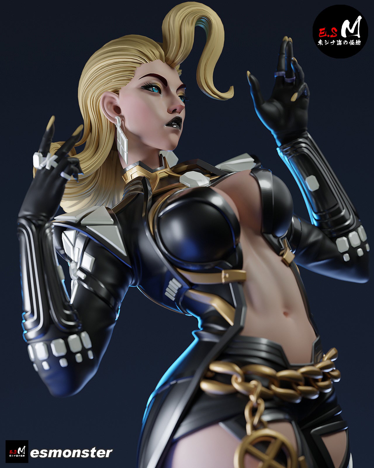 Emma Frost Attack Style X-Men Unpainted Resin Garage Model Kit (1/6-1/12)