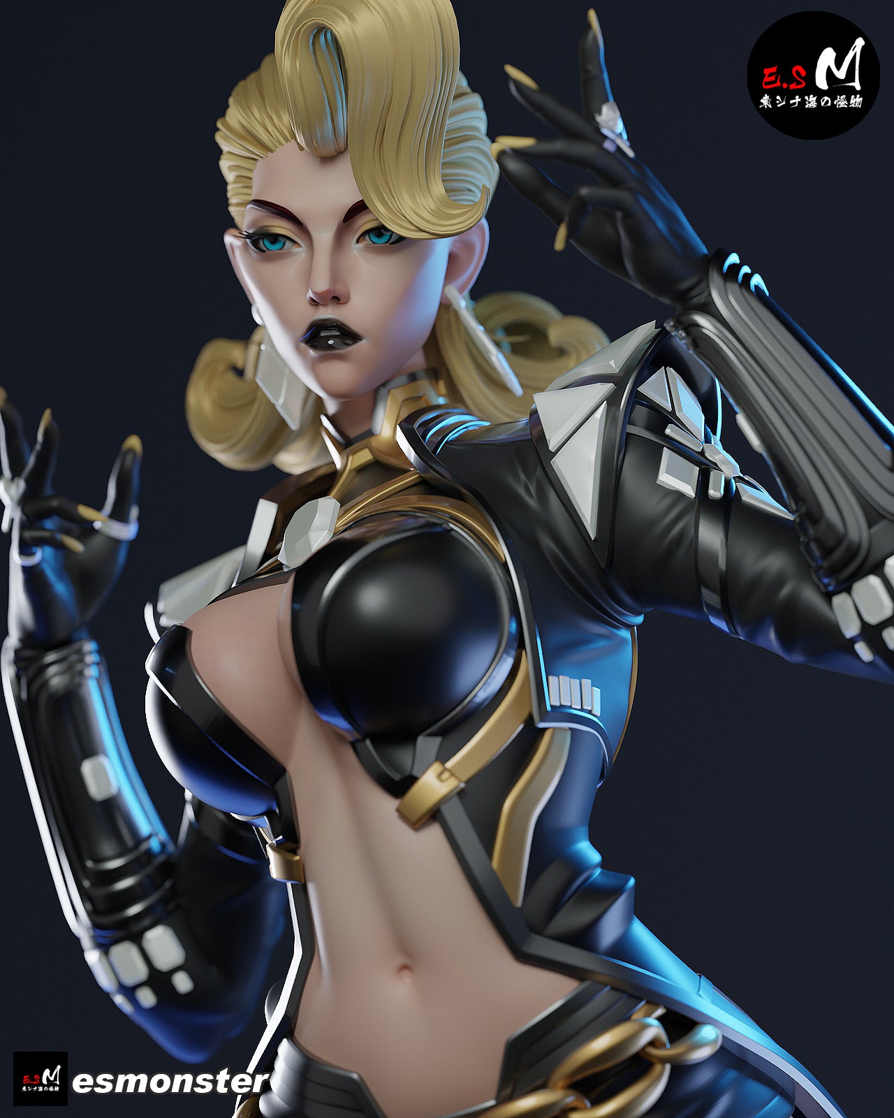 Emma Frost Attack Style X-Men Unpainted Resin Garage Model Kit (1/6-1/12)