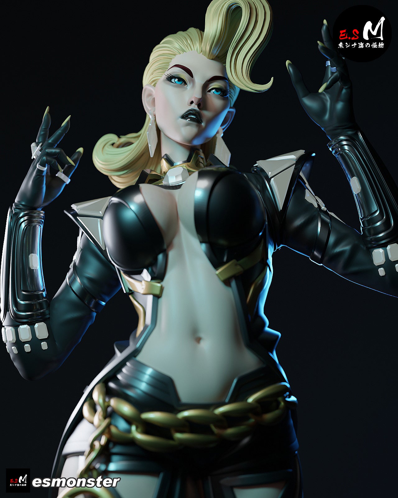 Emma Frost Attack Style X-Men Unpainted Resin Garage Model Kit (1/6-1/12)