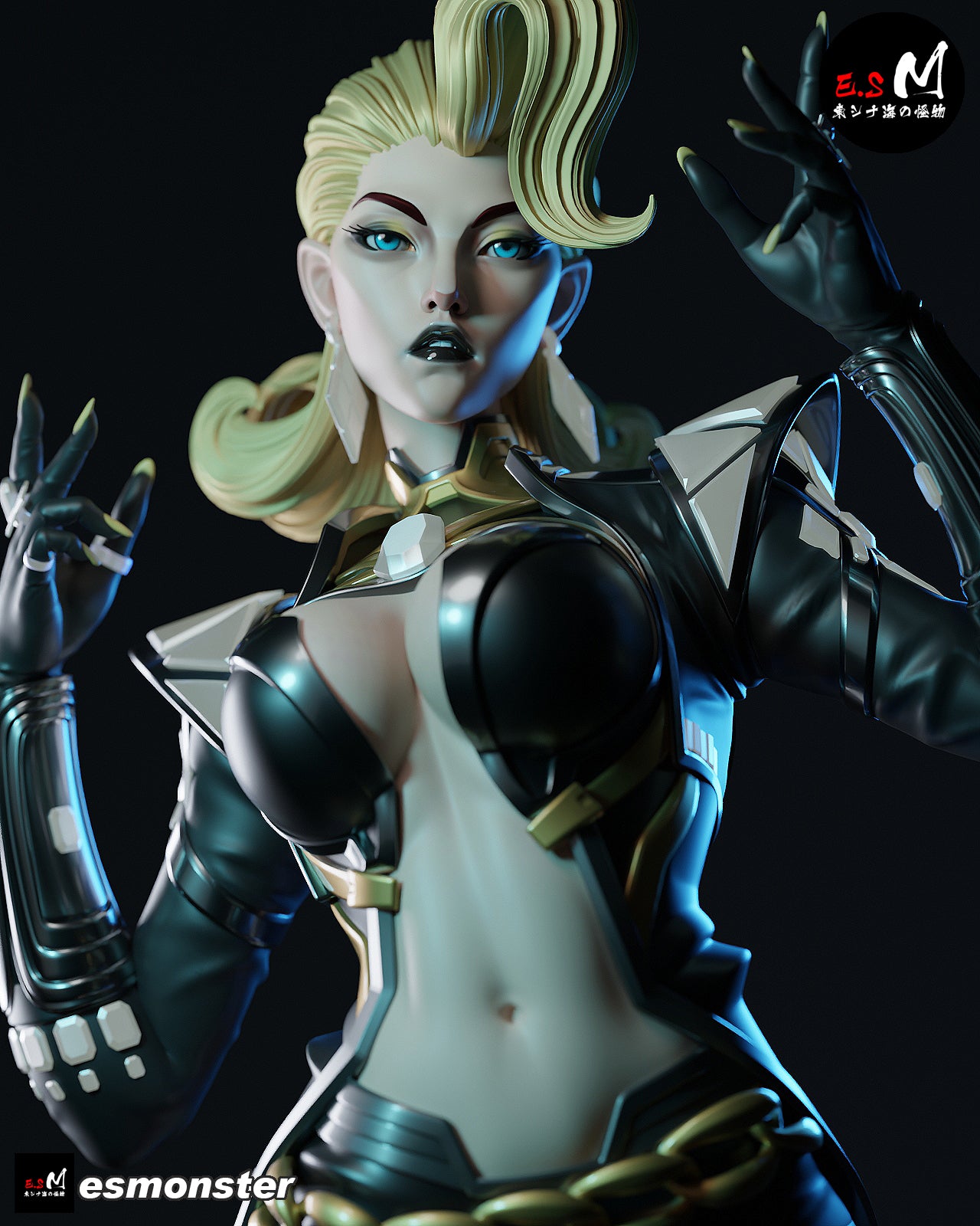 Emma Frost Attack Style X-Men Unpainted Resin Garage Model Kit (1/6-1/12)