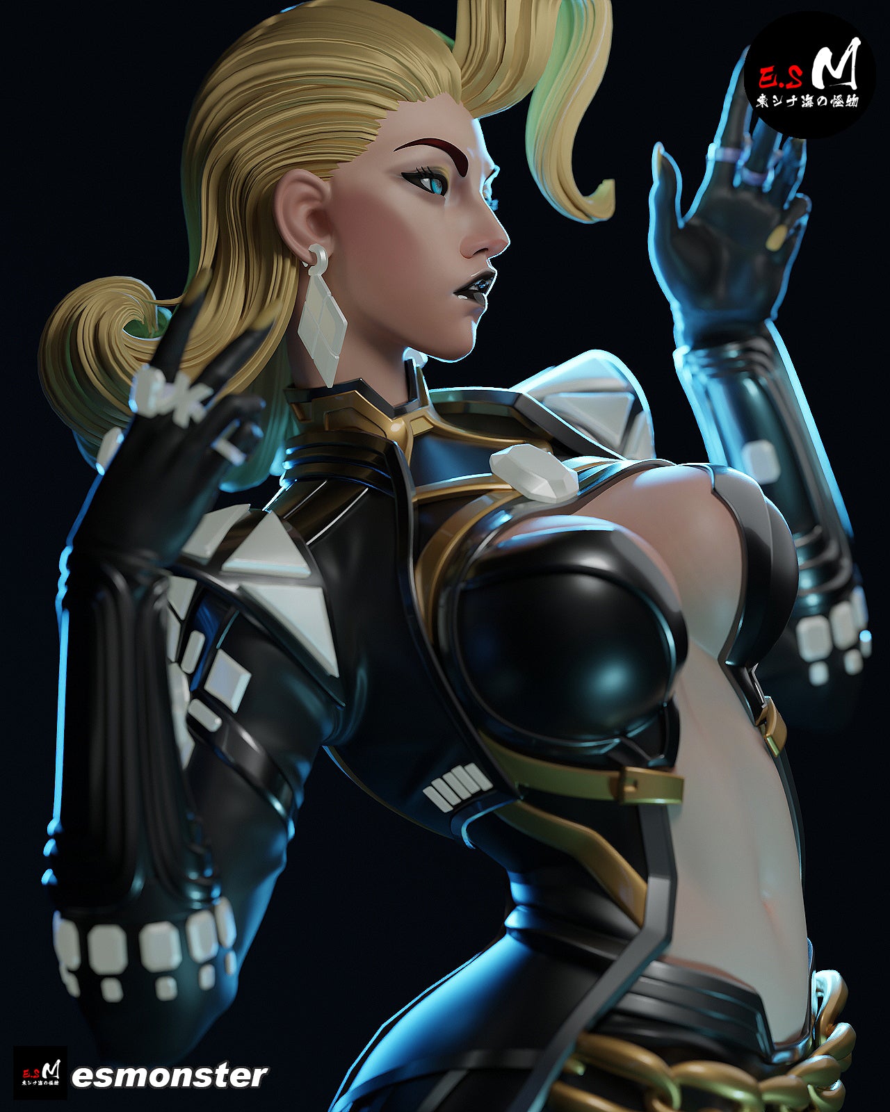 Emma Frost Attack Style X-Men Unpainted Resin Garage Model Kit (1/6-1/12)