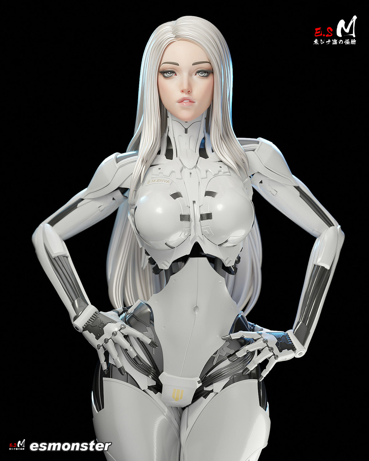 Android Enya Sci-Fi Unpainted Resin Garage Model Kit (1/6-1/12)