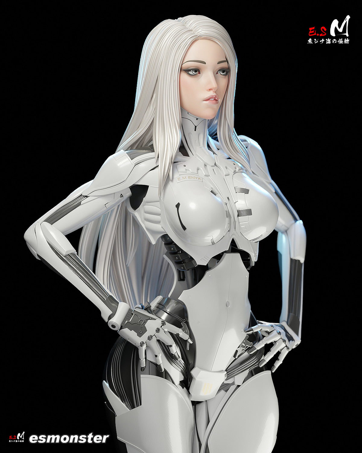 Android Enya Sci-Fi Unpainted Resin Garage Model Kit (1/6-1/12)