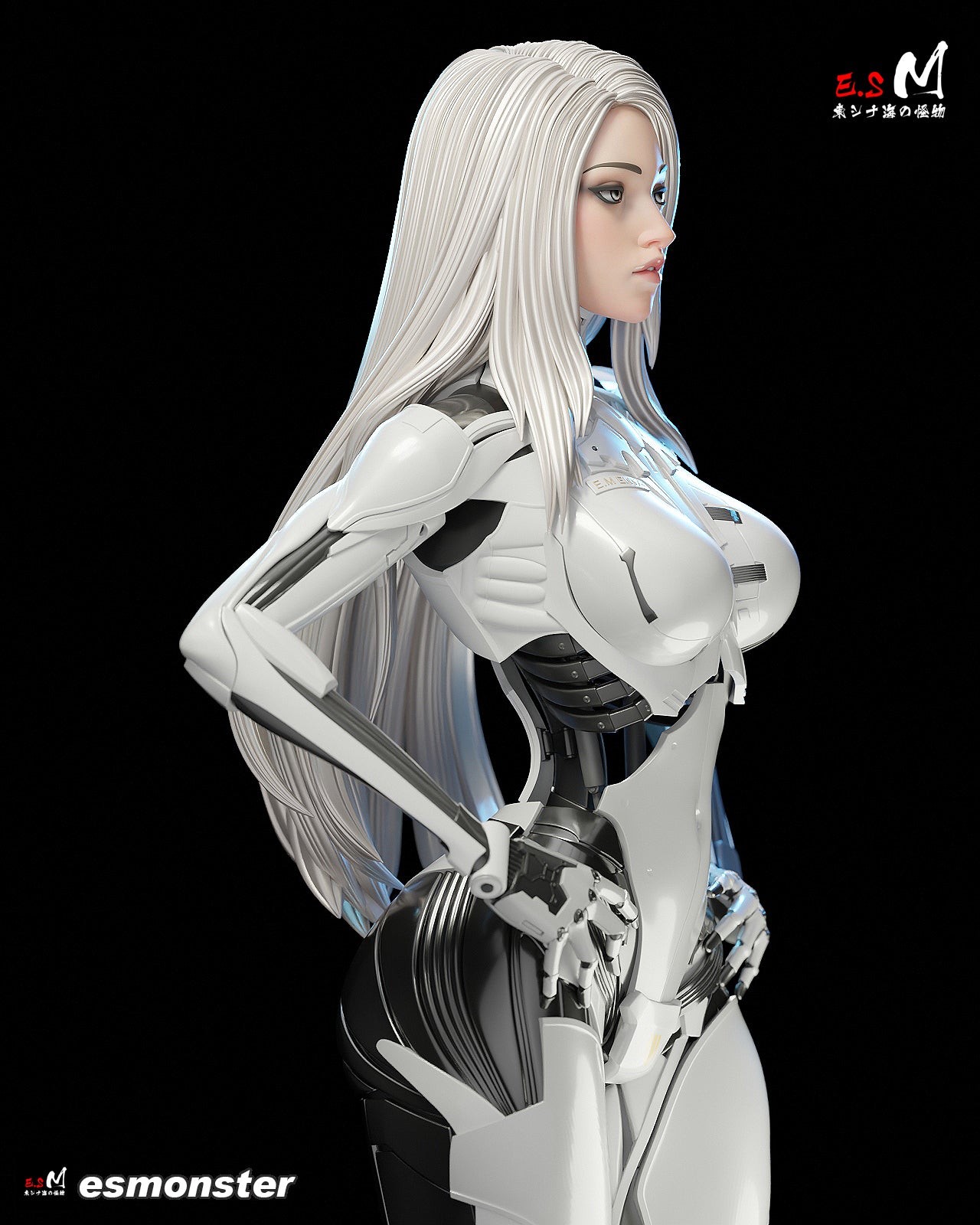 Android Enya Sci-Fi Unpainted Resin Garage Model Kit (1/6-1/12)