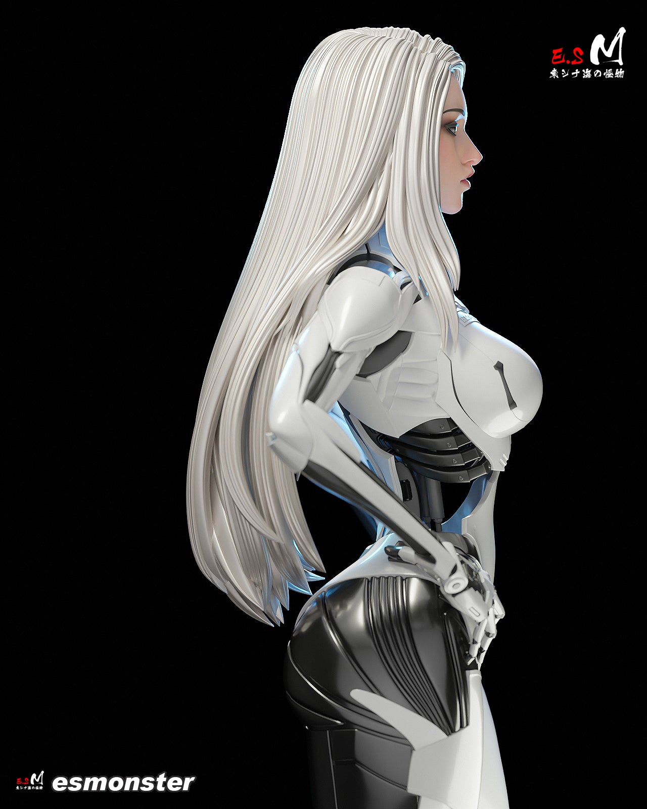 Android Enya Sci-Fi Unpainted Resin Garage Model Kit (1/6-1/12)
