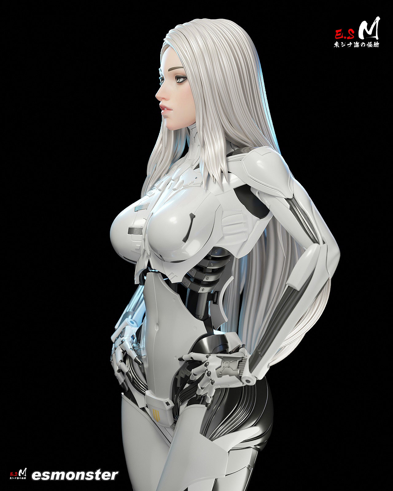 Android Enya Sci-Fi Unpainted Resin Garage Model Kit (1/6-1/12)