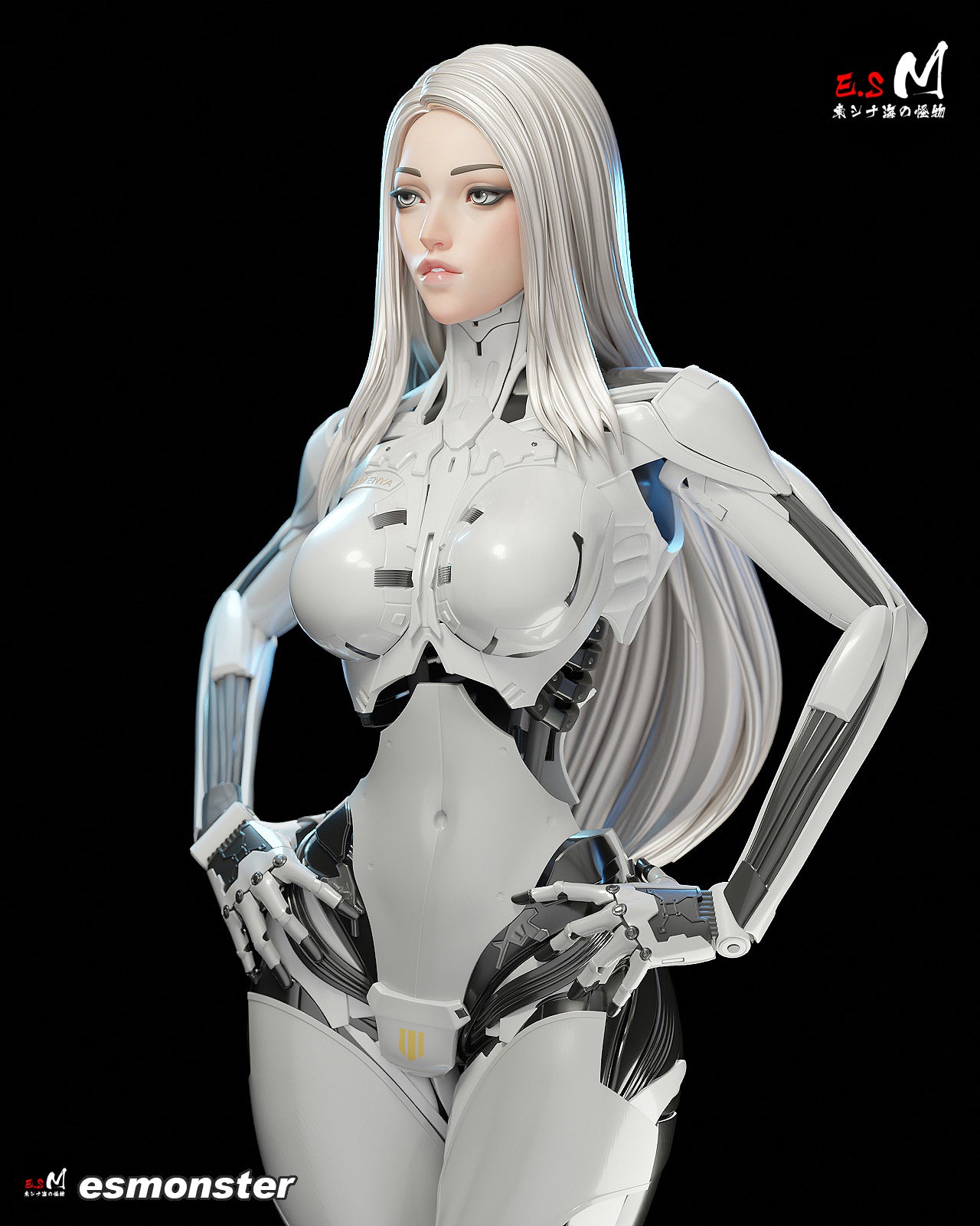 Android Enya Sci-Fi Unpainted Resin Garage Model Kit (1/6-1/12)
