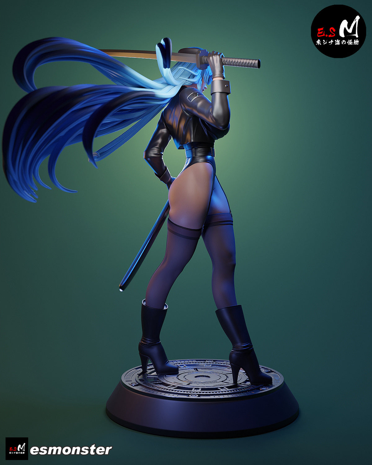 Esdeath Style Akame ga Kill Leather Suit Unpainted Resin Garage Kit (1/6-1/12)