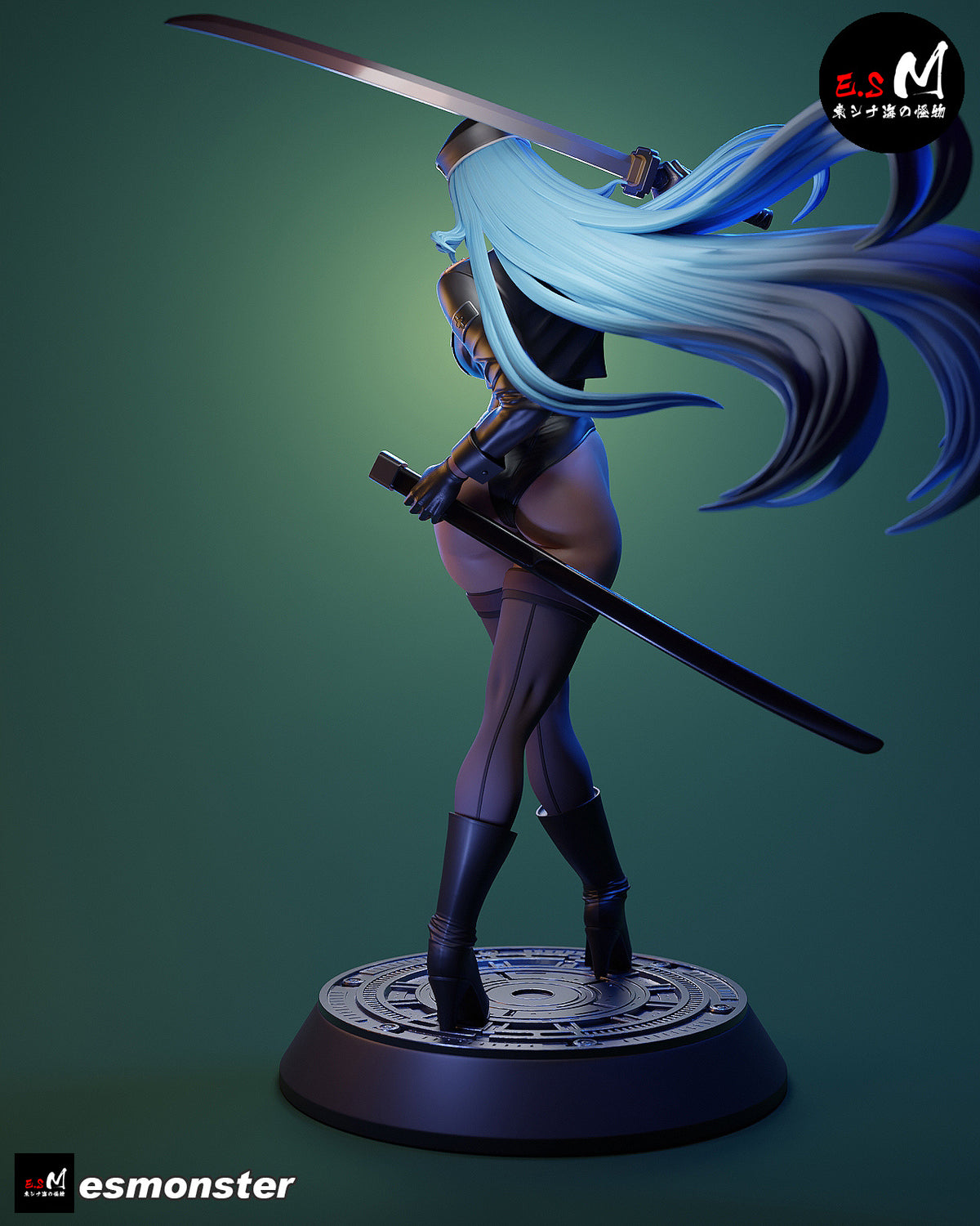 Esdeath Style Akame ga Kill Leather Suit Unpainted Resin Garage Kit (1/6-1/12)
