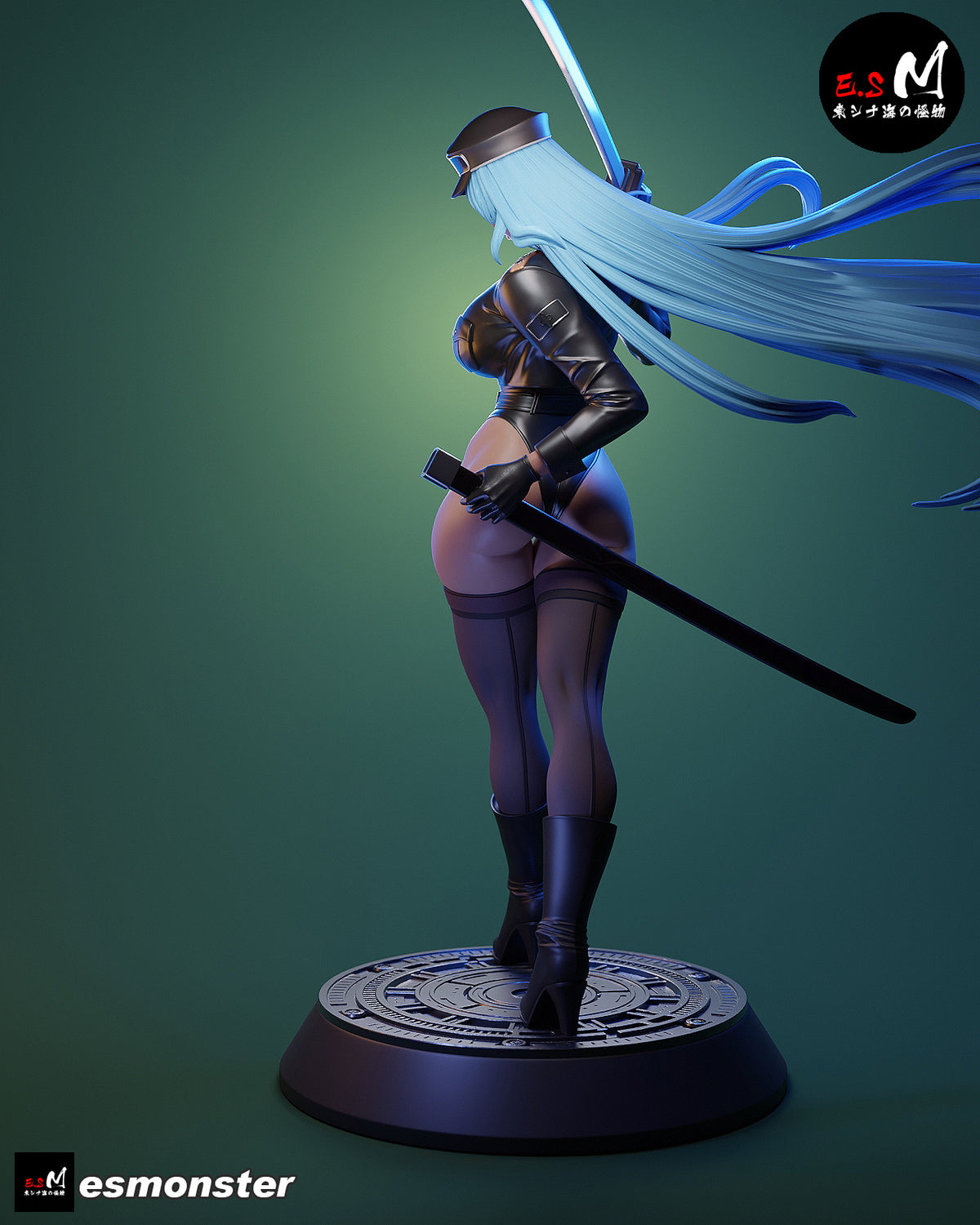 Esdeath Style Akame ga Kill Leather Suit Unpainted Resin Garage Kit (1/6-1/12)