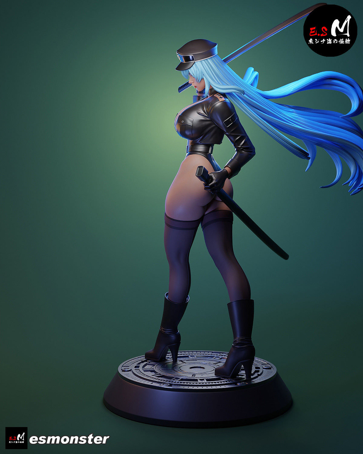 Esdeath Style Akame ga Kill Leather Suit Unpainted Resin Garage Kit (1/6-1/12)