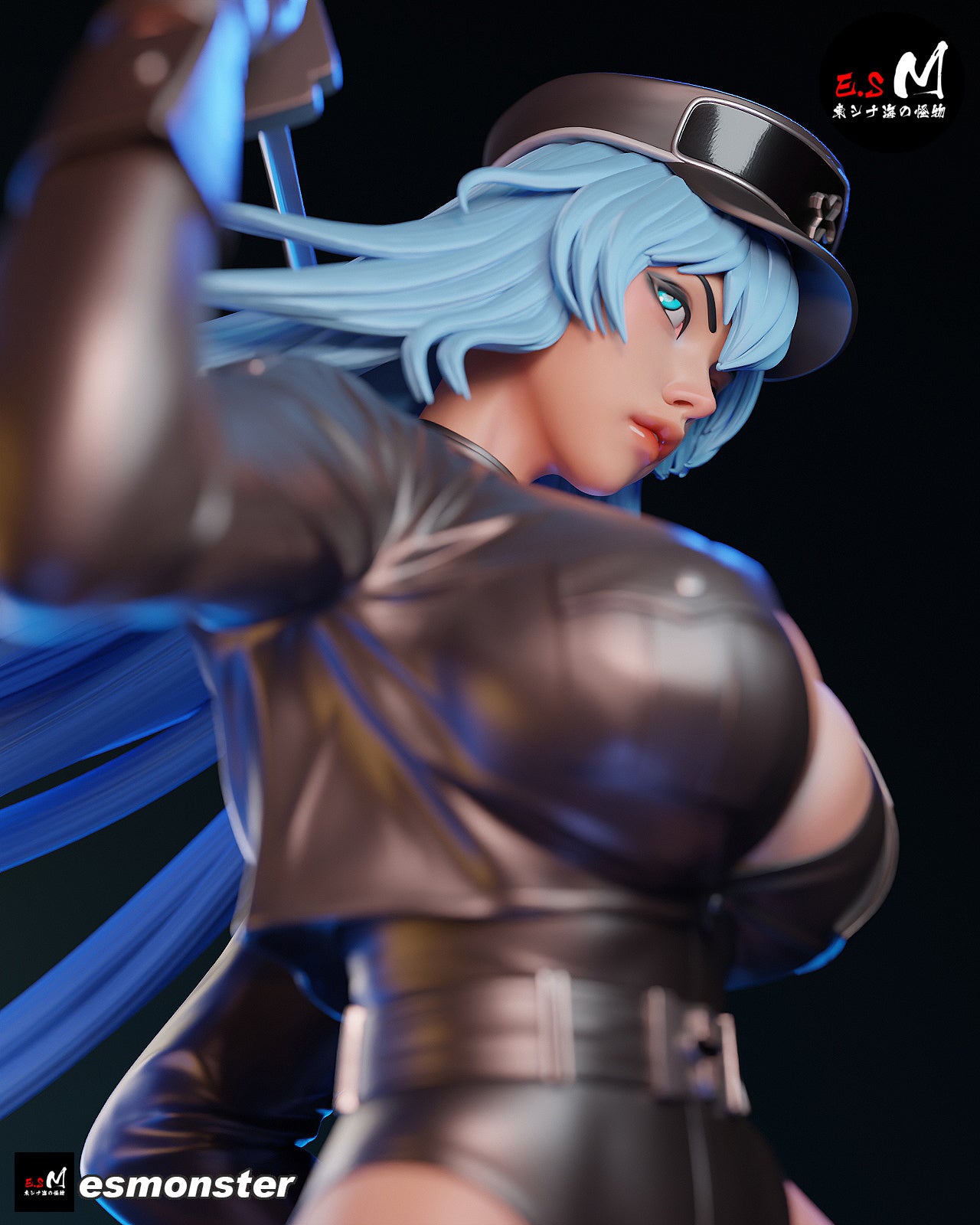 Esdeath Style Akame ga Kill Leather Suit Unpainted Resin Garage Kit (1/6-1/12)