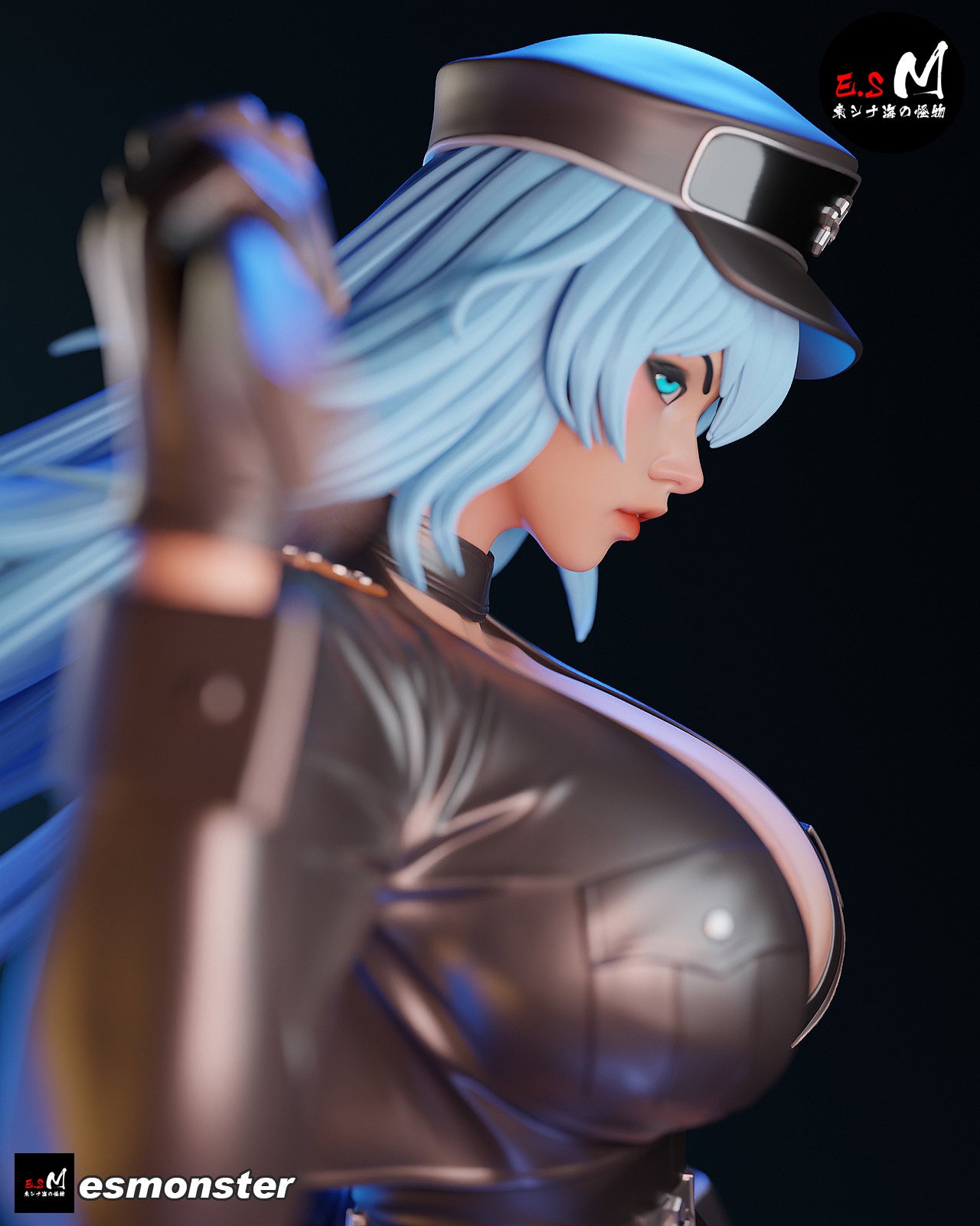 Esdeath Style Akame ga Kill Leather Suit Unpainted Resin Garage Kit (1/6-1/12)