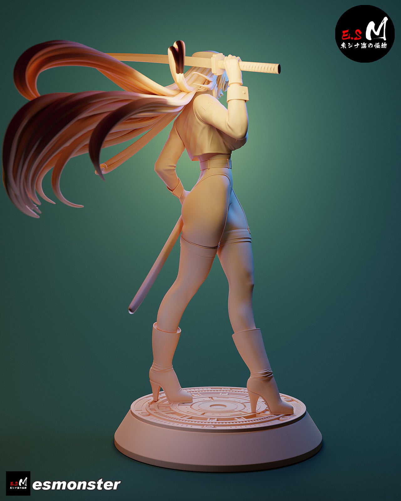 Esdeath Style Akame ga Kill Leather Suit Unpainted Resin Garage Kit (1/6-1/12)