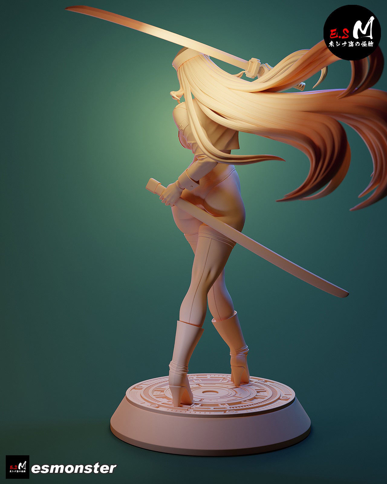 Esdeath Style Akame ga Kill Leather Suit Unpainted Resin Garage Kit (1/6-1/12)
