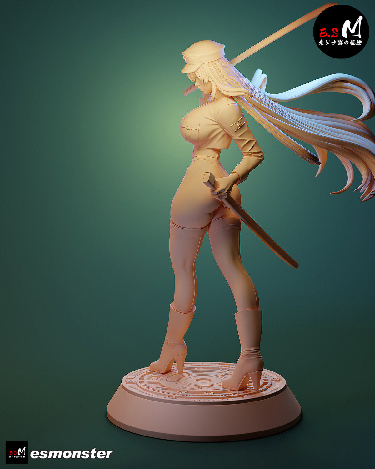 Esdeath Style Akame ga Kill Leather Suit Unpainted Resin Garage Kit (1/6-1/12)