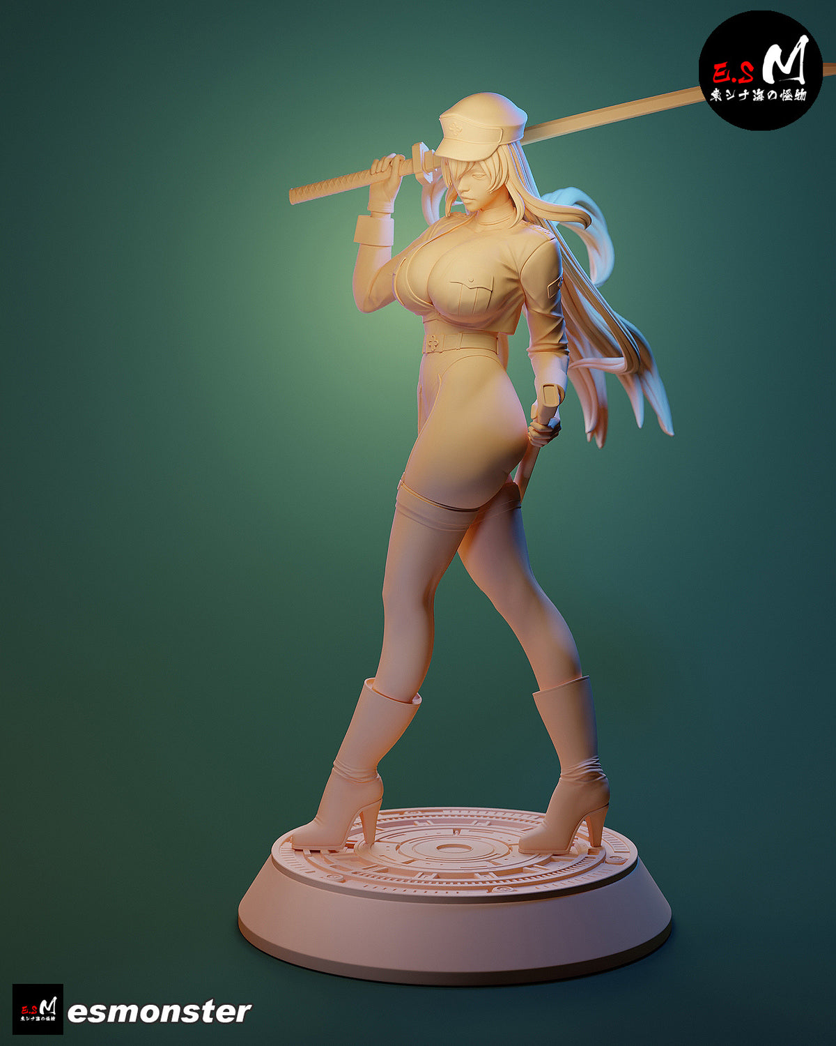 Esdeath Style Akame ga Kill Leather Suit Unpainted Resin Garage Kit (1/6-1/12)