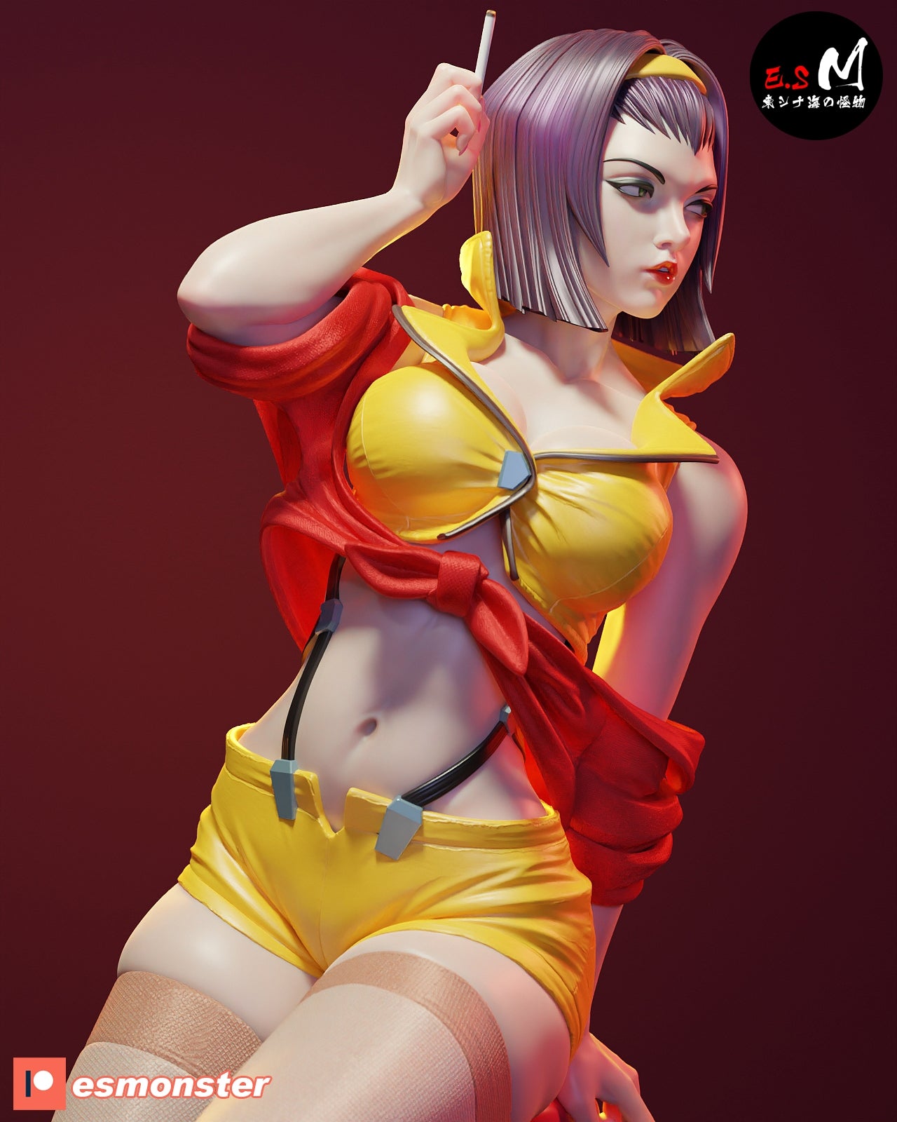 Faye Valentine Style Cowboy Bebop Anime Unpainted Resin Garage Kit (1/6-1/12)
