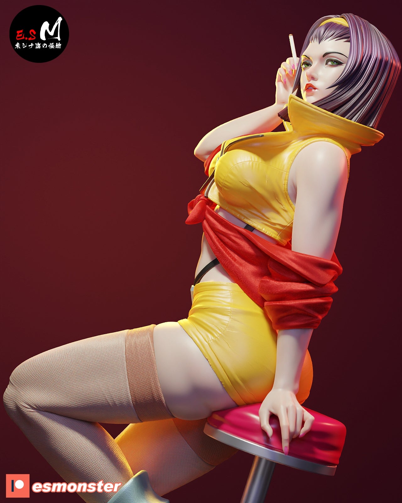 Faye Valentine Style Cowboy Bebop Anime Unpainted Resin Garage Kit (1/6-1/12)