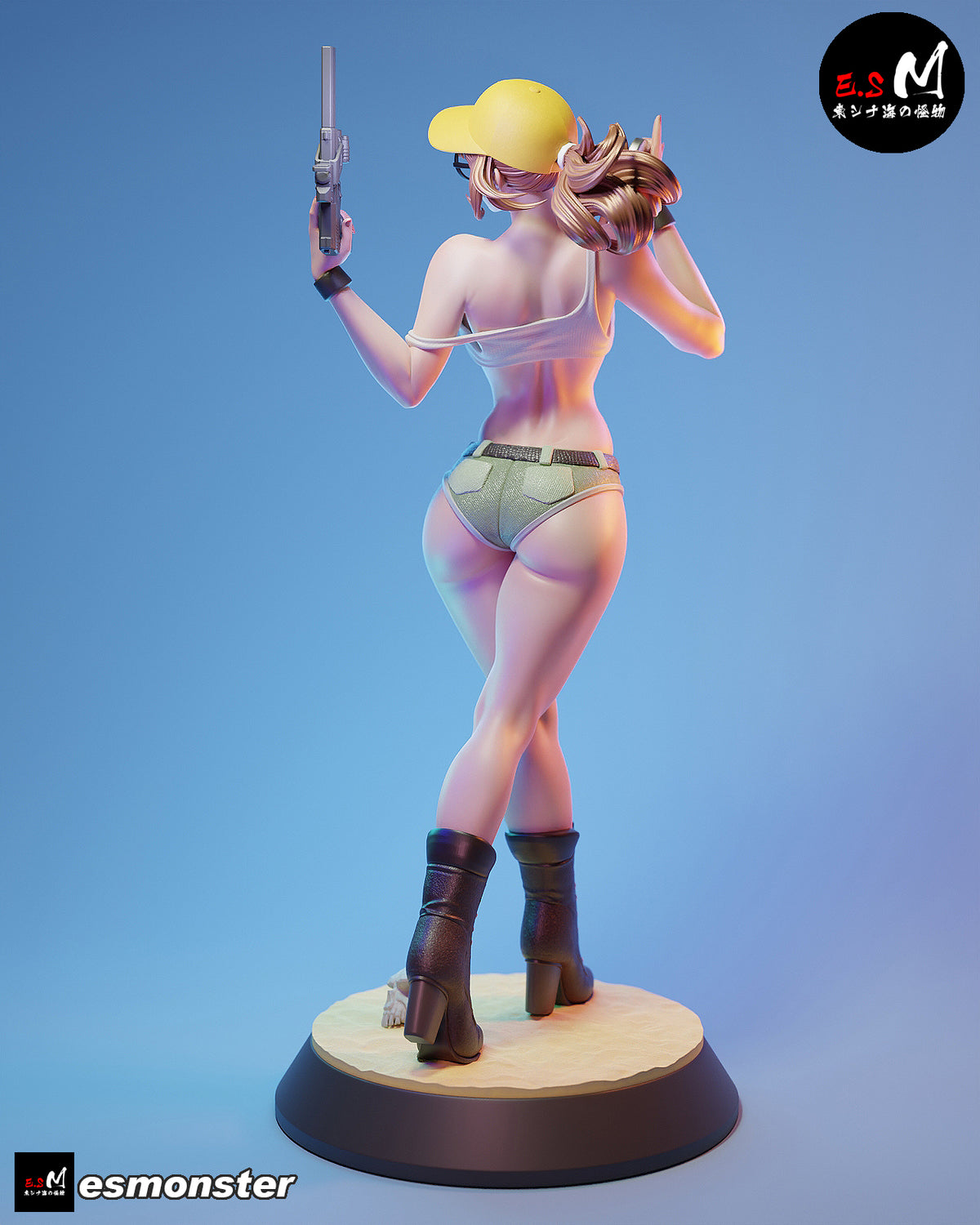 Fio Shotgun Power-Up Style Metal Slug Unpainted Resin Garage Model Kit (1/6-1/12