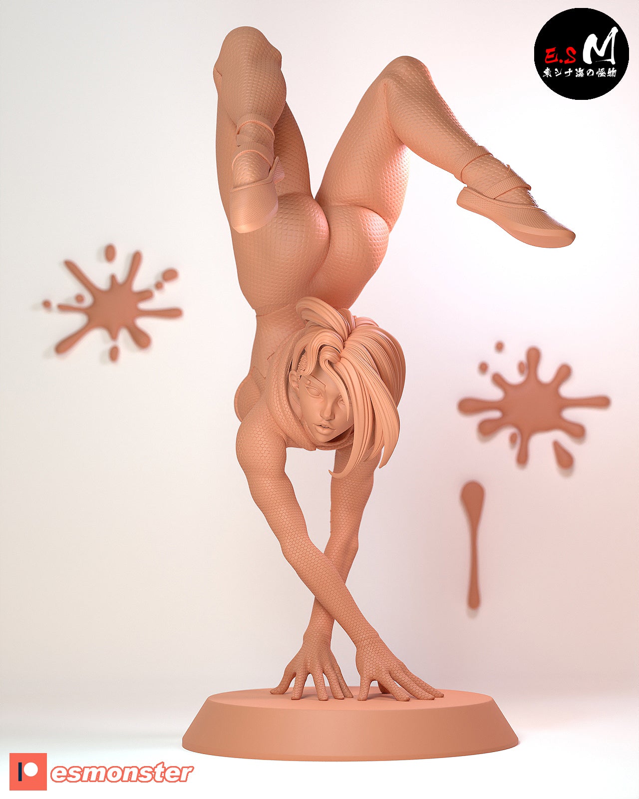 Spider-Gwen Handstand Style Marvel Unpainted Resin Garage Kit (1/6-1/12)