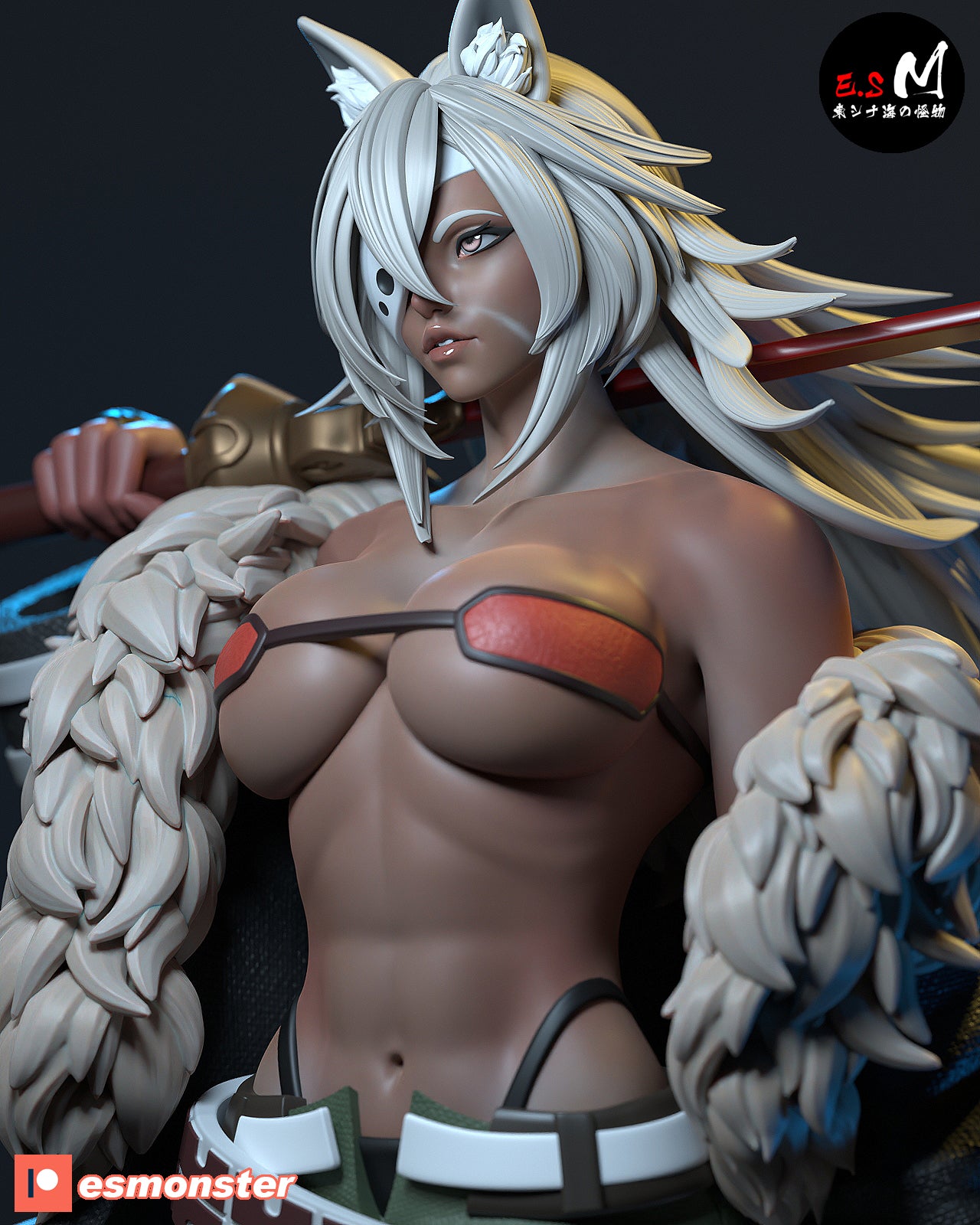 Ghislaine Dedoldia Style Mushoku Tensei Unpainted Resin Garage Kit (1/6-1/12)