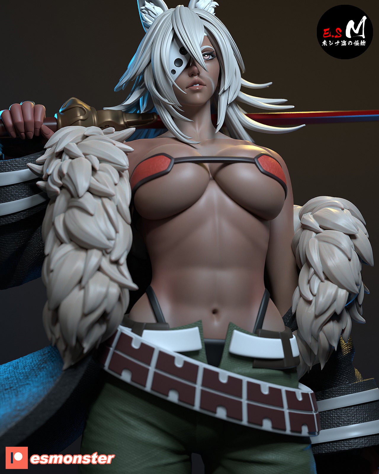 Ghislaine Dedoldia Style Mushoku Tensei Unpainted Resin Garage Kit (1/6-1/12)