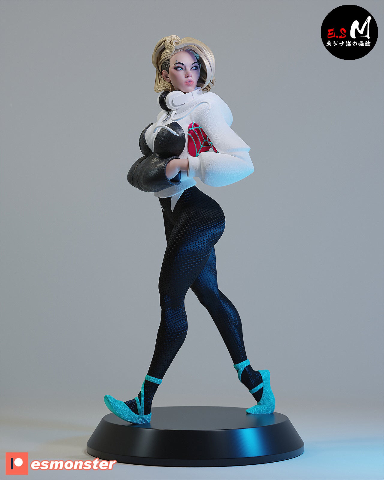 Spider-Gwen White Suit Style Marvel Resin Garage Model Kit (1/6-1/12)