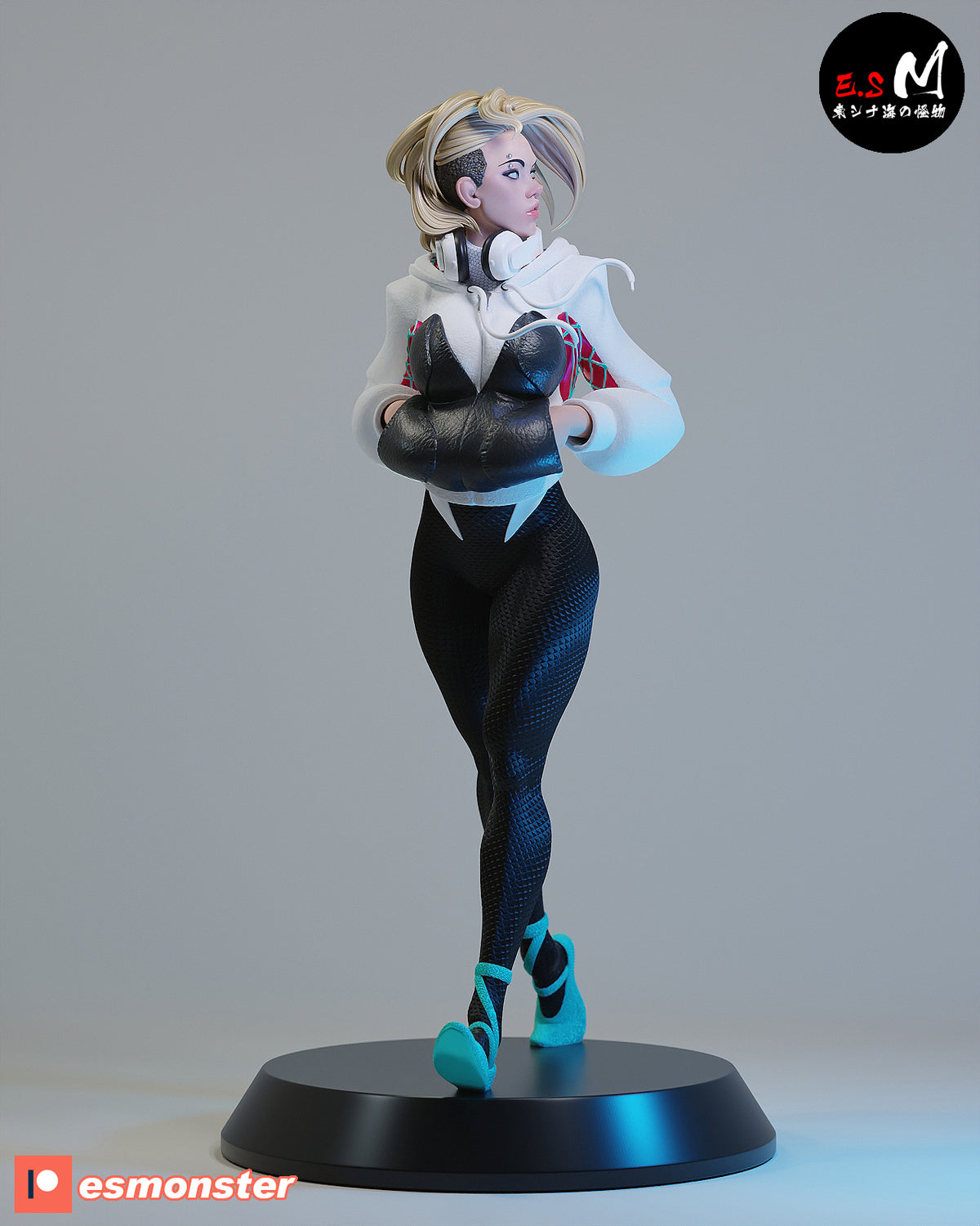 Spider-Gwen White Suit Style Marvel Resin Garage Model Kit (1/6-1/12)