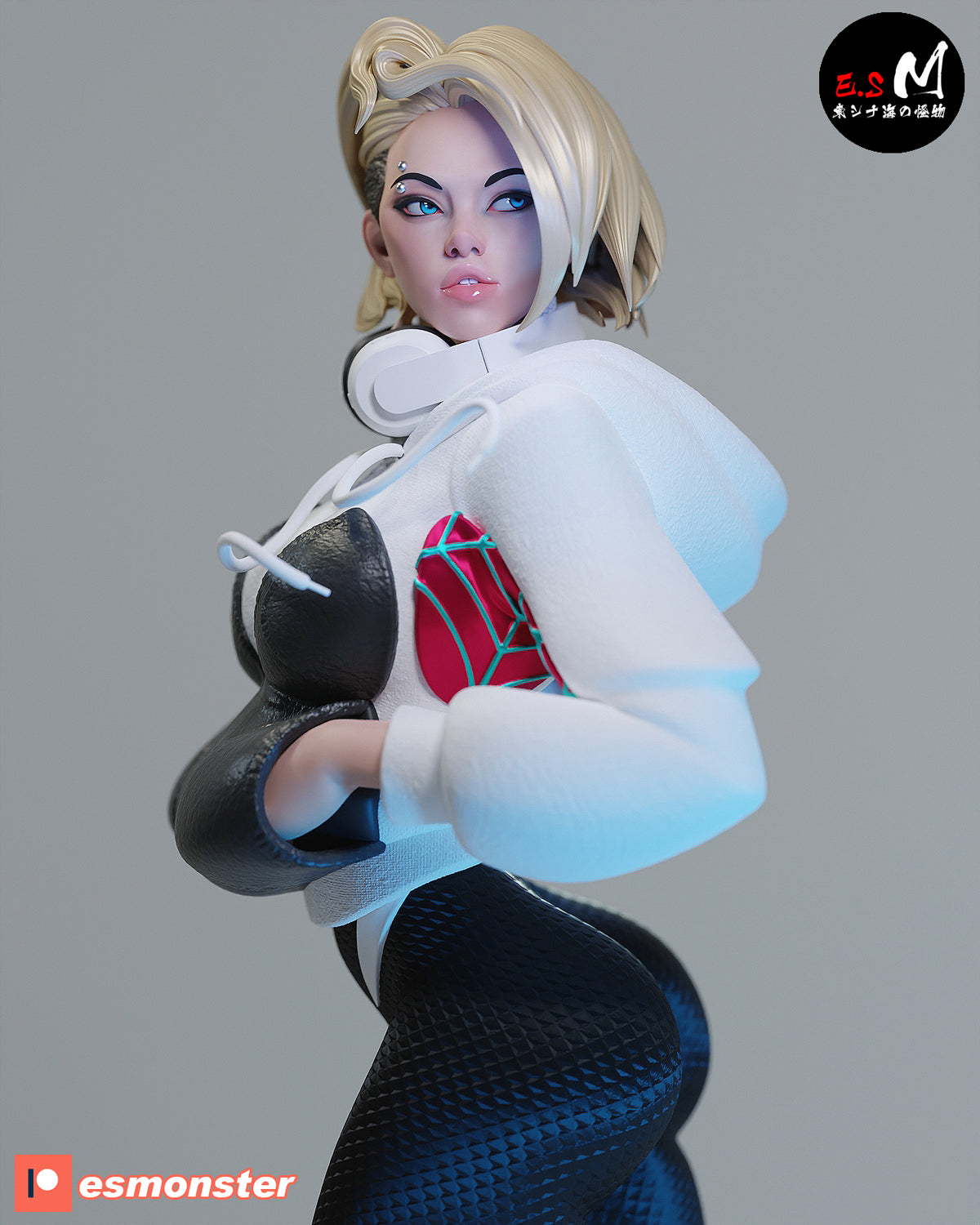 Spider-Gwen White Suit Style Marvel Resin Garage Model Kit (1/6-1/12)
