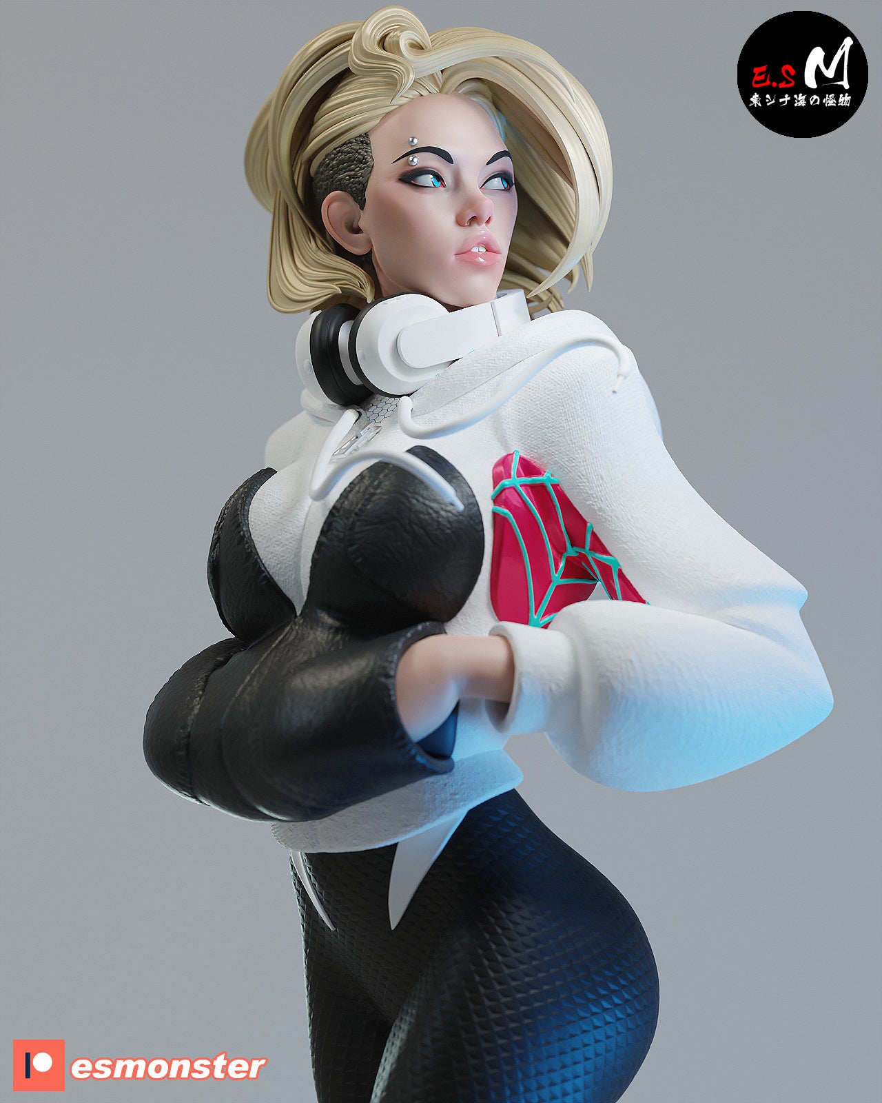 Spider-Gwen White Suit Style Marvel Resin Garage Model Kit (1/6-1/12)