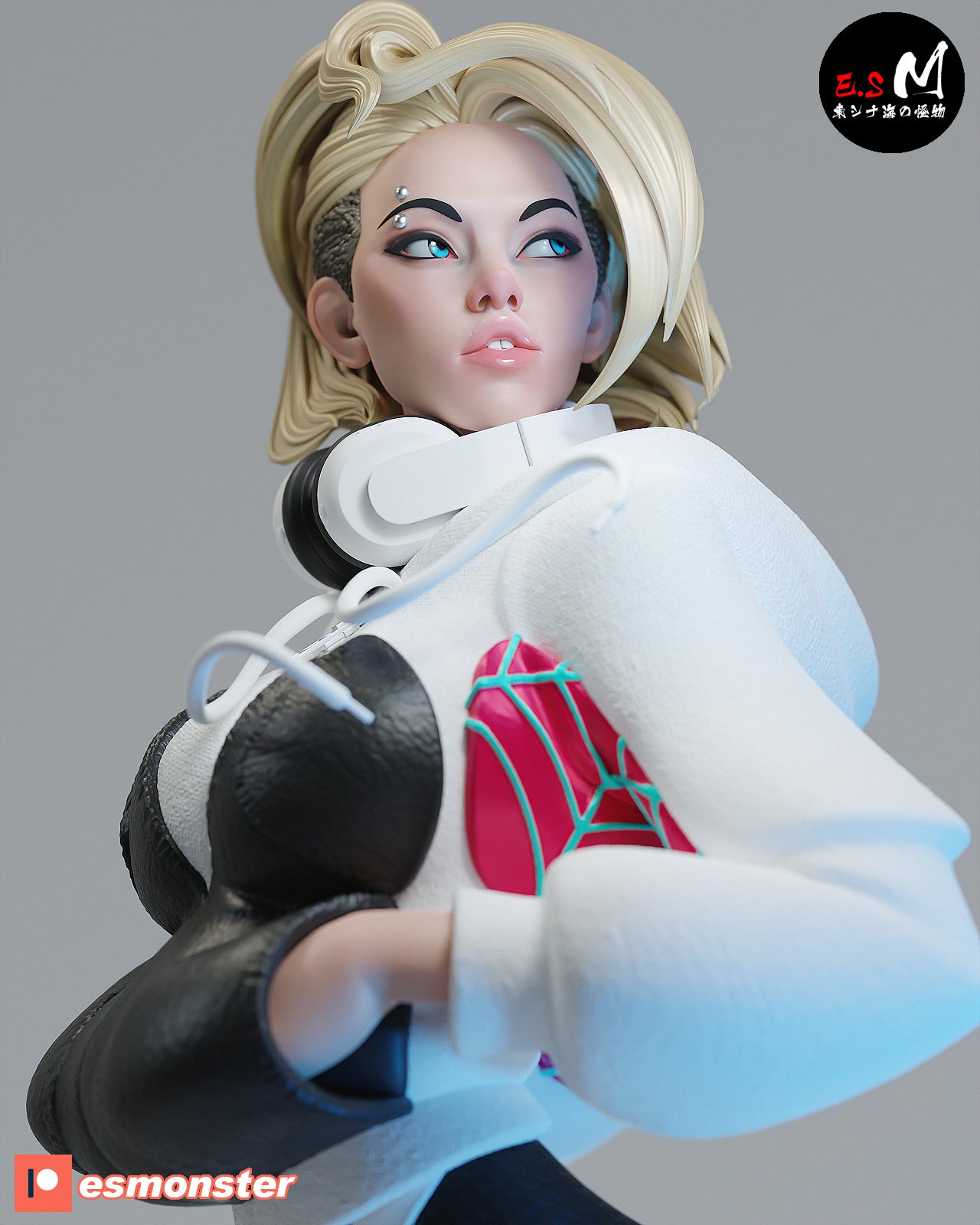Spider-Gwen White Suit Style Marvel Resin Garage Model Kit (1/6-1/12)