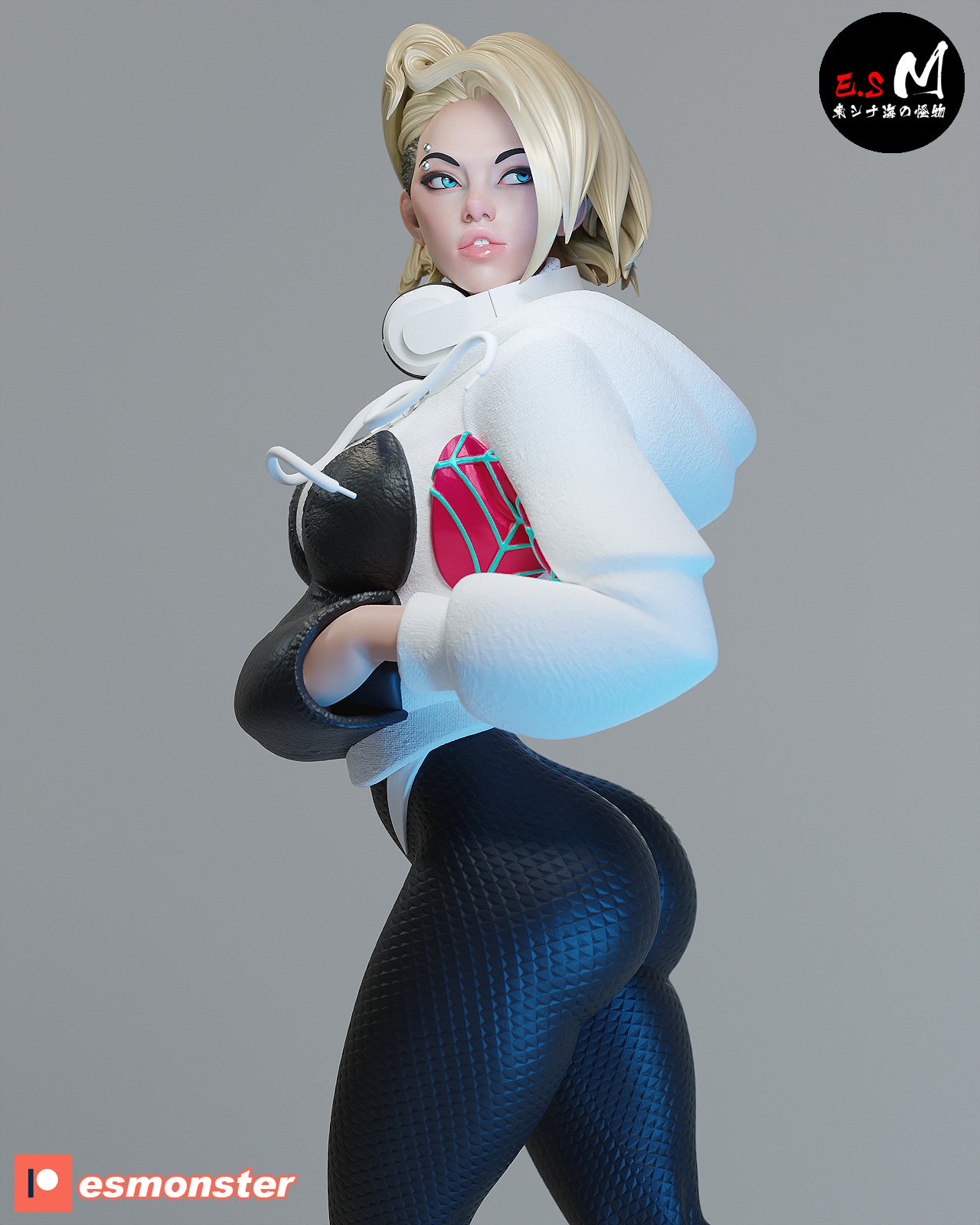 Spider-Gwen White Suit Style Marvel Resin Garage Model Kit (1/6-1/12)