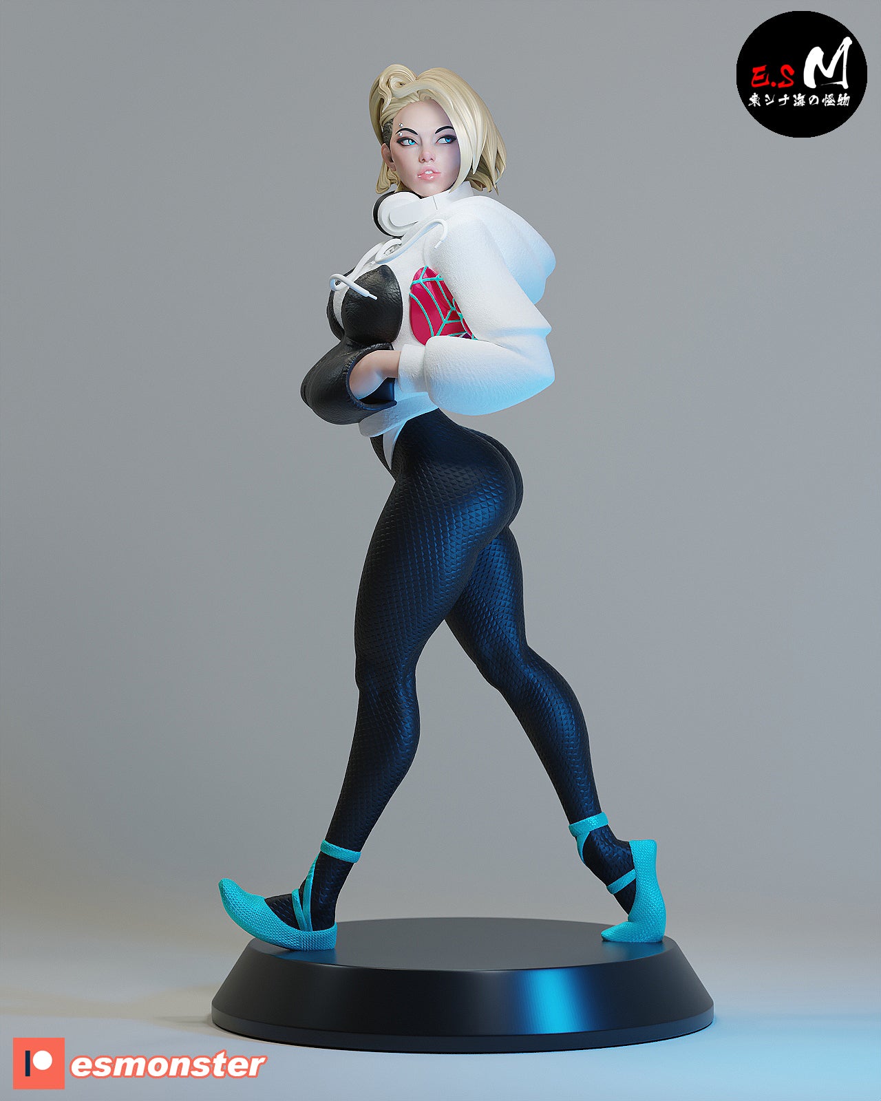 Spider-Gwen White Suit Style Marvel Resin Garage Model Kit (1/6-1/12)