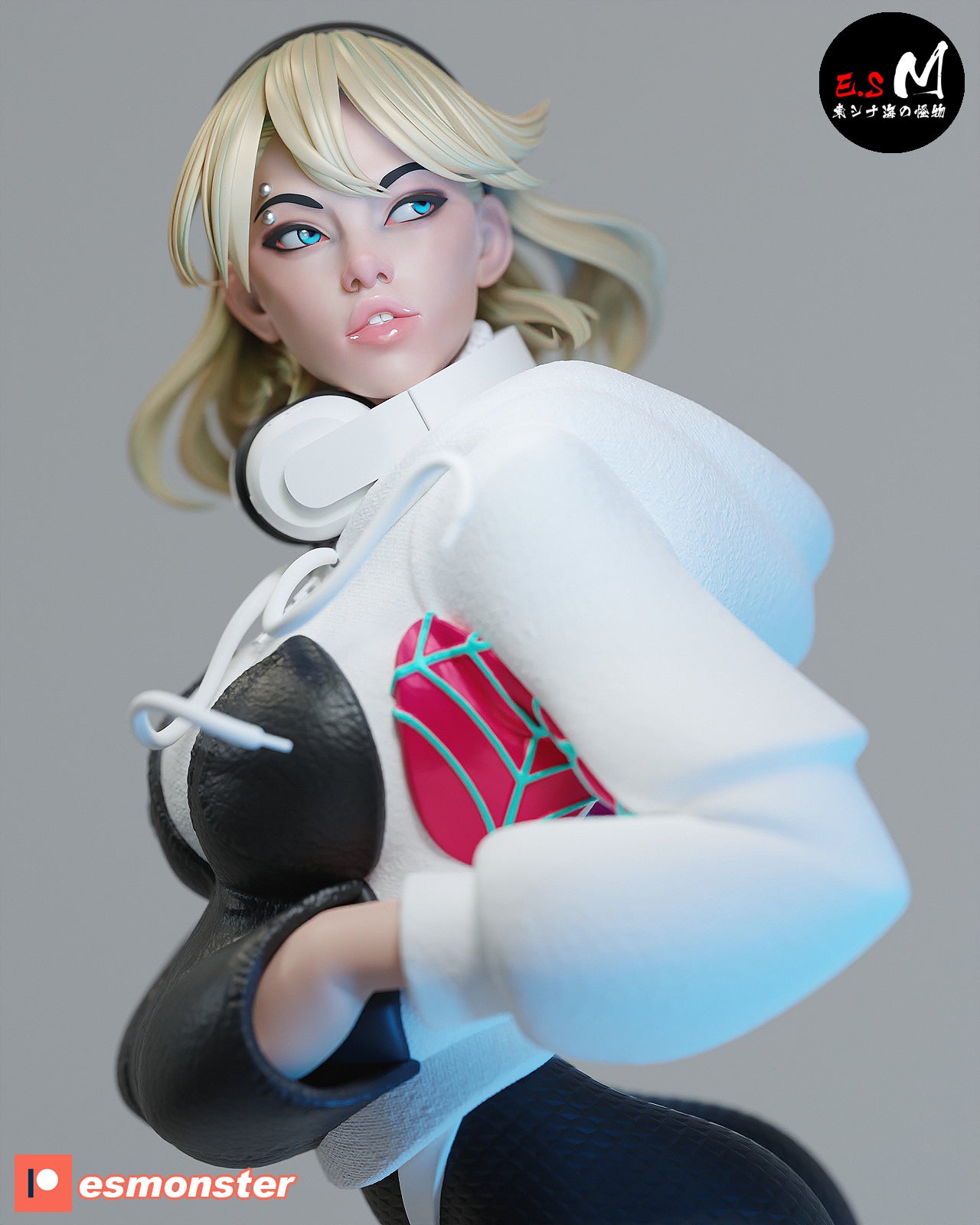 Spider-Gwen White Suit Style Marvel Resin Garage Model Kit (1/6-1/12)