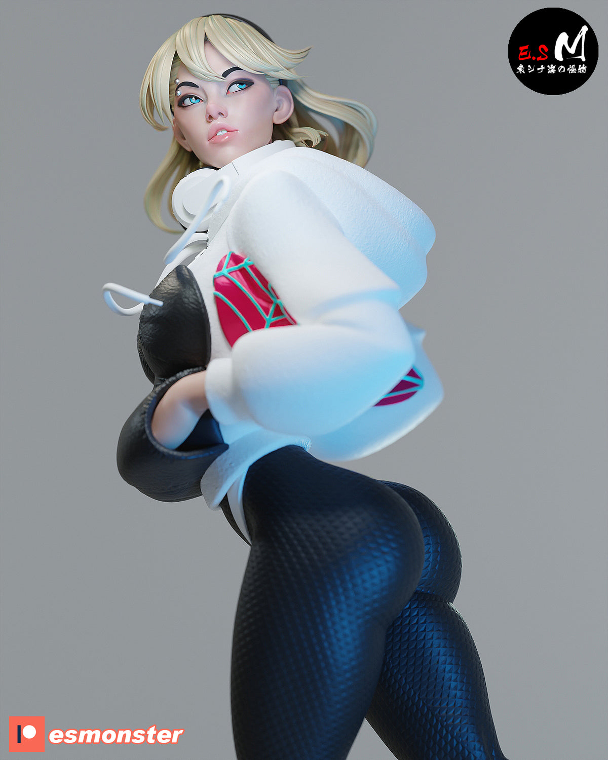 Spider-Gwen White Suit Style Marvel Resin Garage Model Kit (1/6-1/12)