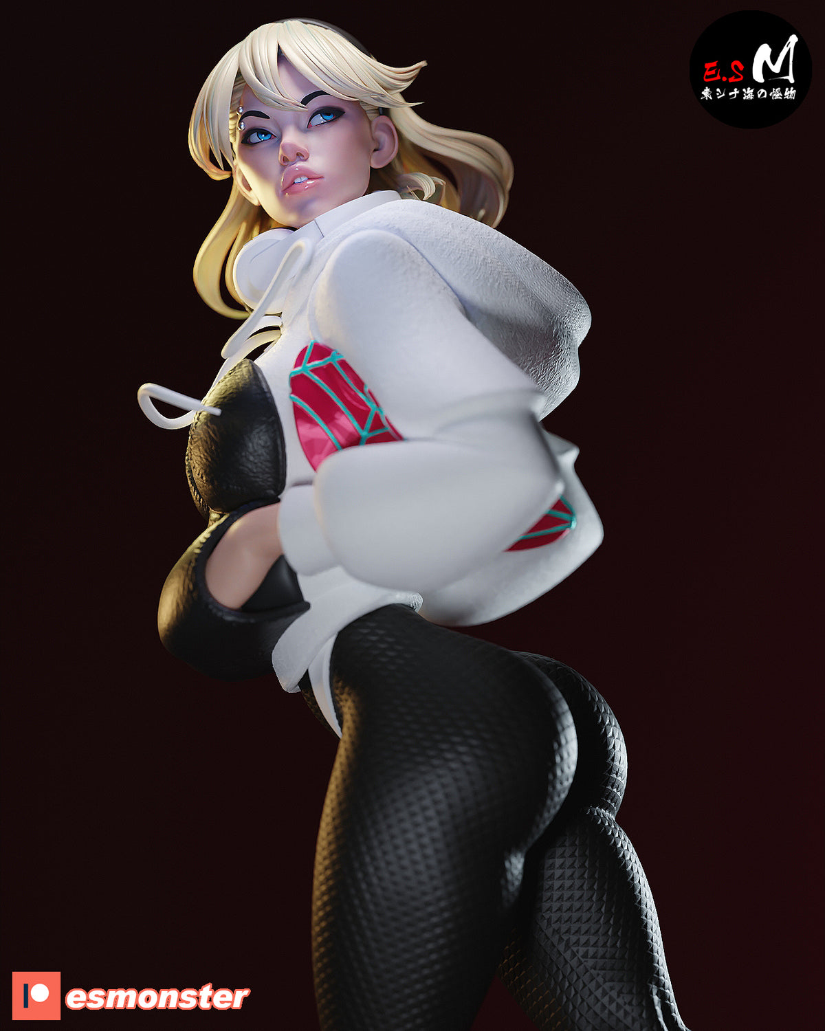 Spider-Gwen White Suit Style Marvel Resin Garage Model Kit (1/6-1/12)