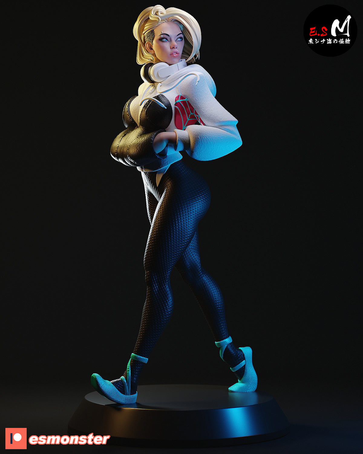 Spider-Gwen White Suit Style Marvel Resin Garage Model Kit (1/6-1/12)
