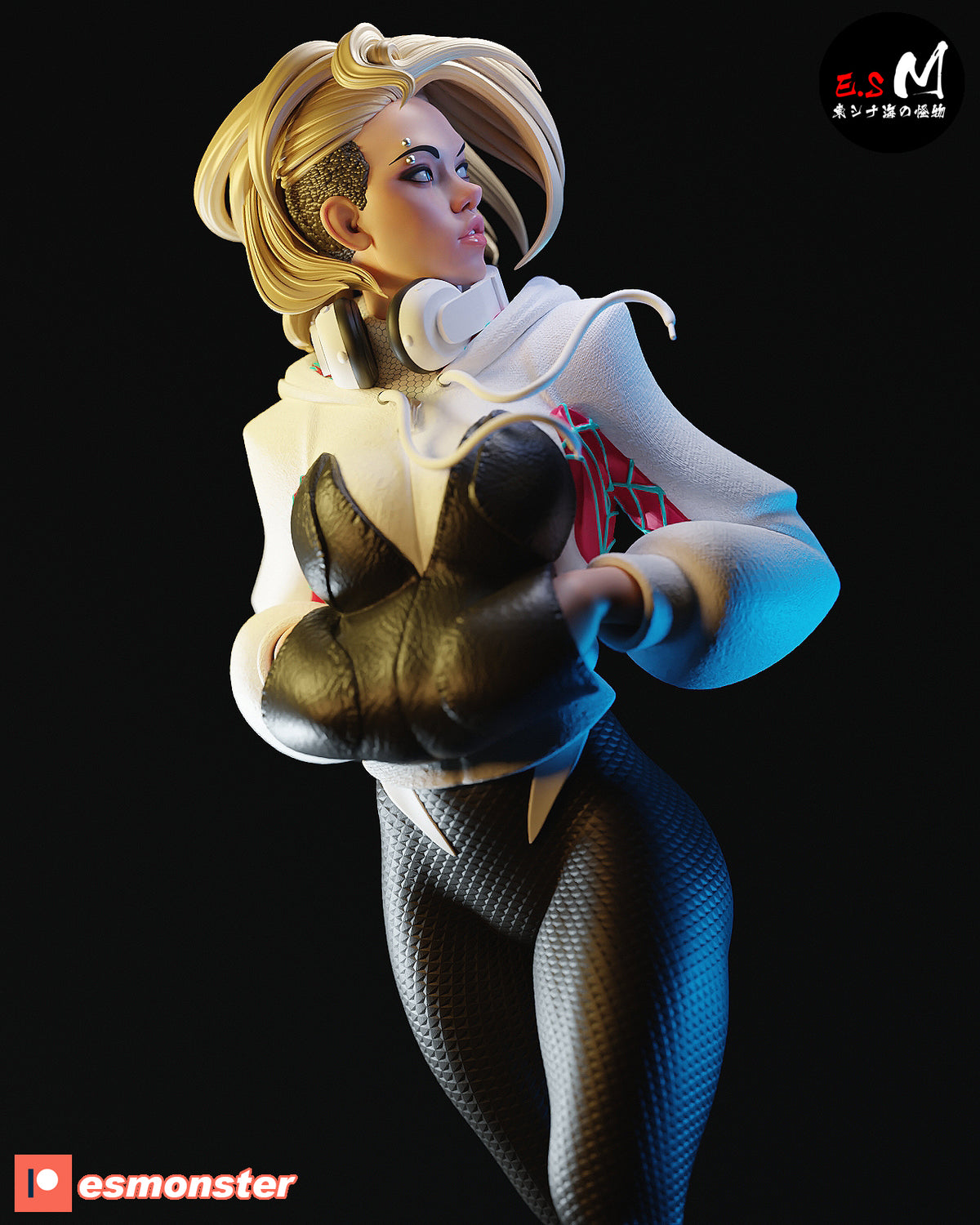 Spider-Gwen White Suit Style Marvel Resin Garage Model Kit (1/6-1/12)